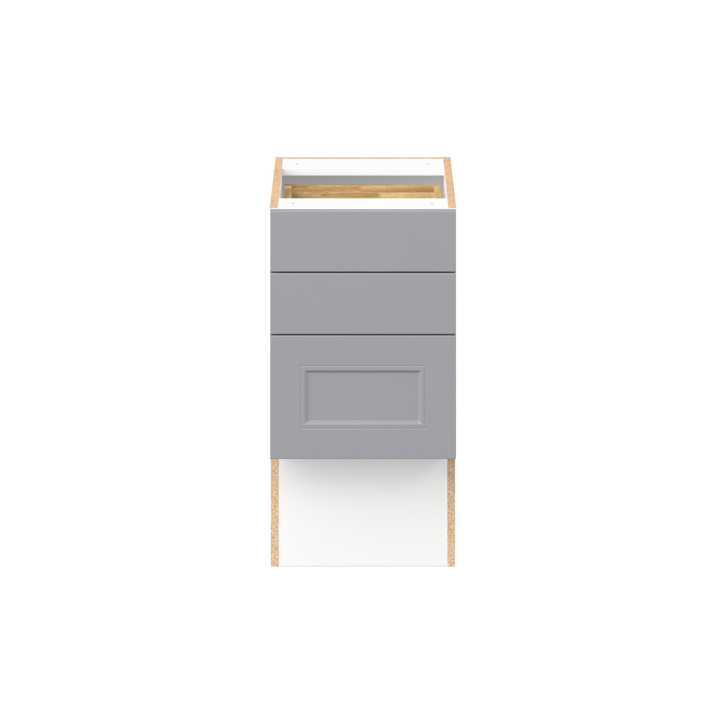 Candler 24 in. Painted Slate Gray Vanity Drawer Base Cabinet - ADA