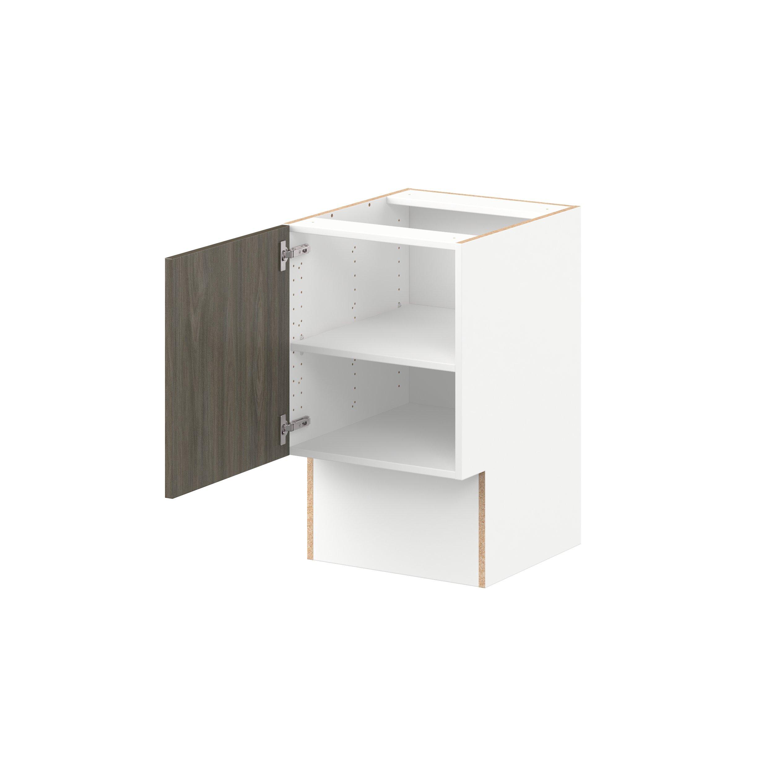 Glenwood 18 in. Burnt Walnut Vanity Base Cabinet - ADA