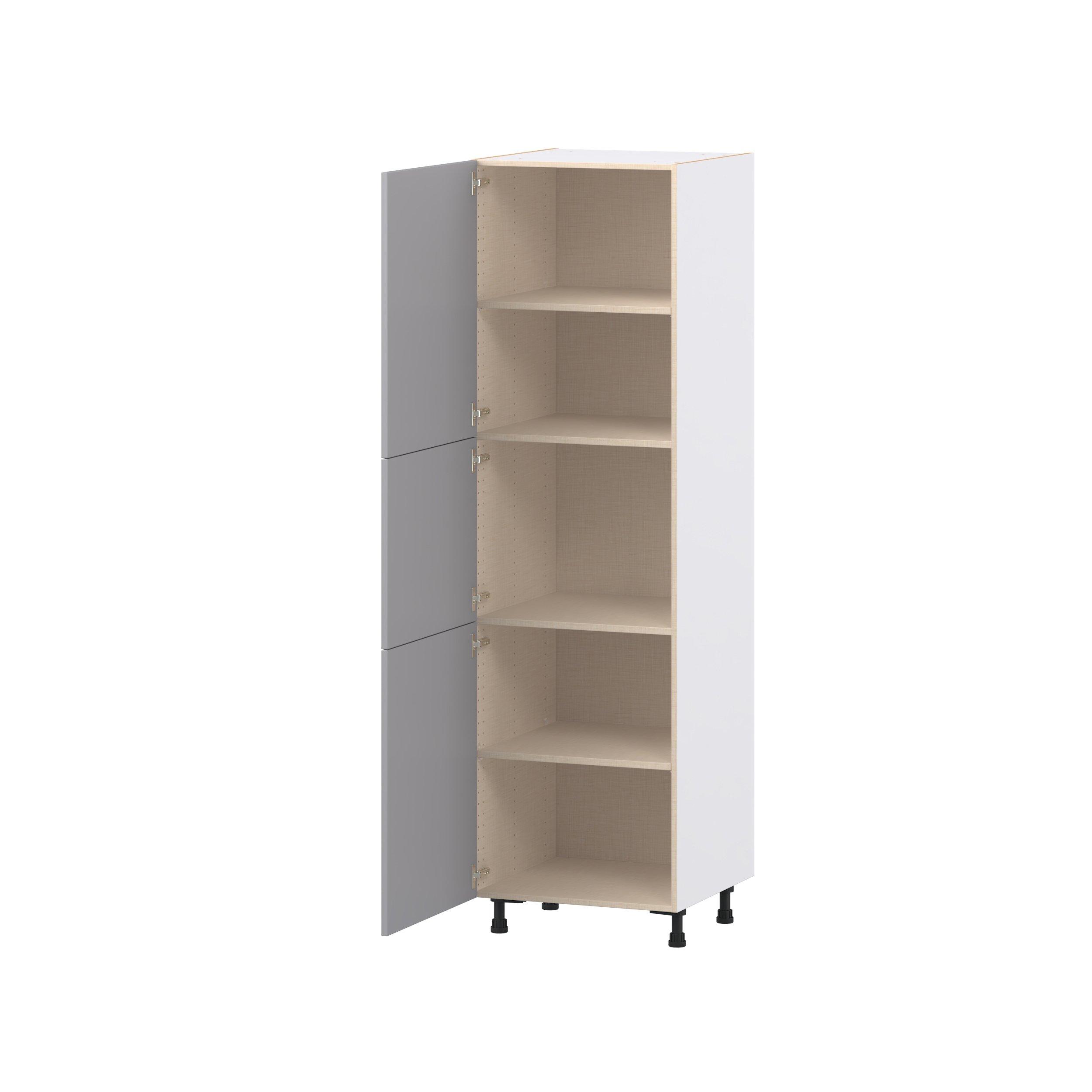 Candler 24 in. Painted Slate Gray Door Pantry Cabinet