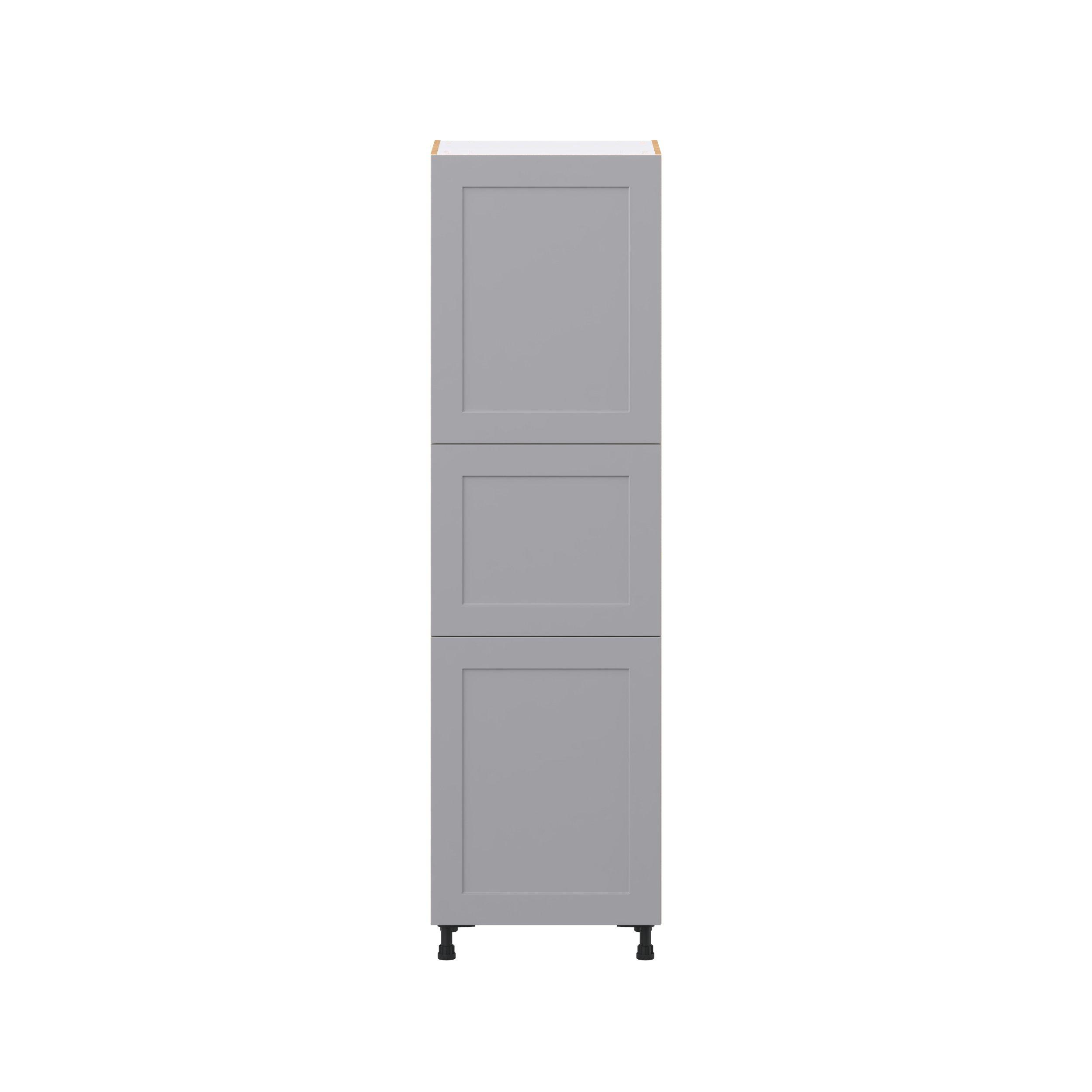 Candler 24 in. Painted Slate Gray Door Pantry Cabinet