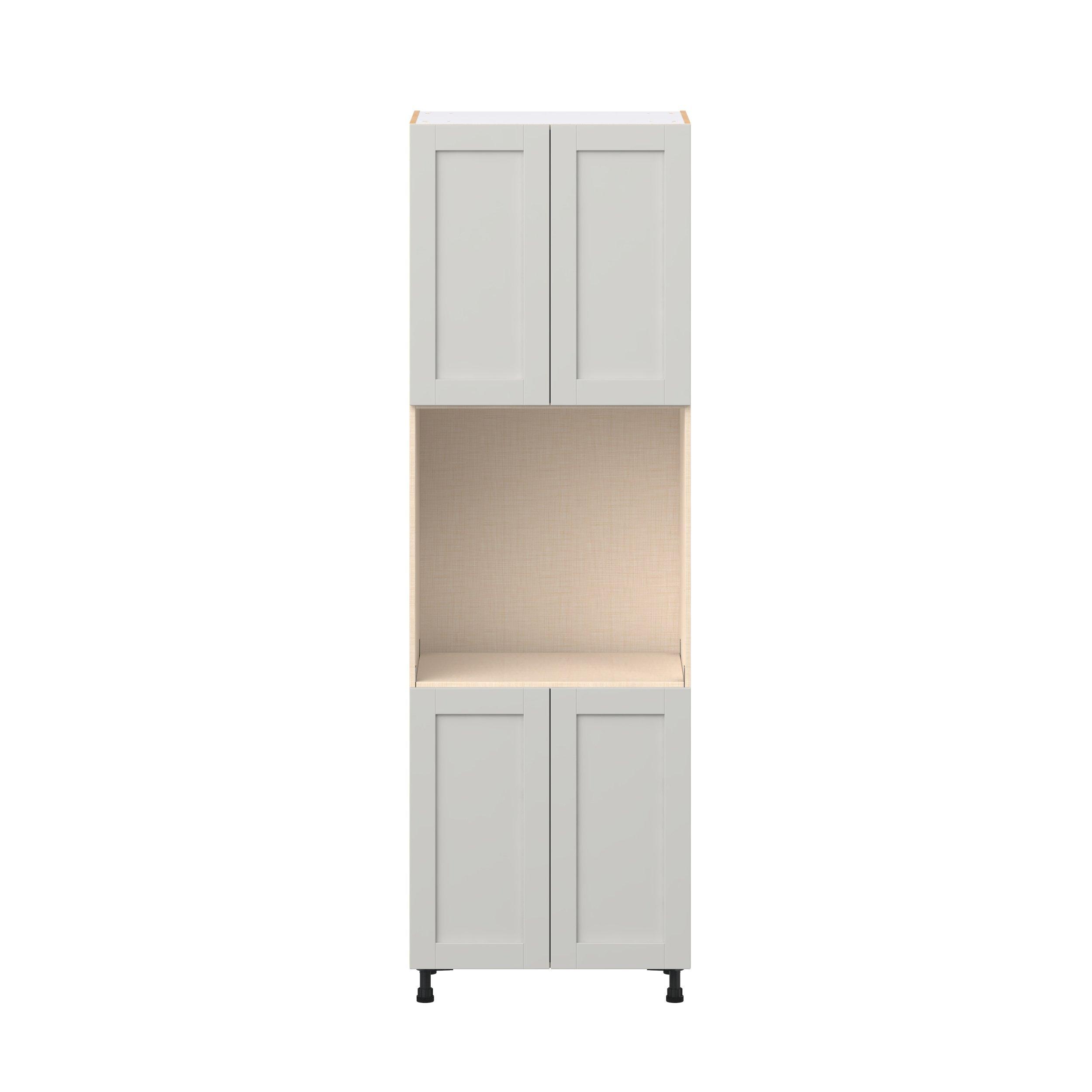 Summerhill 30 in. Light Gray Door Single Oven Pantry Cabinet