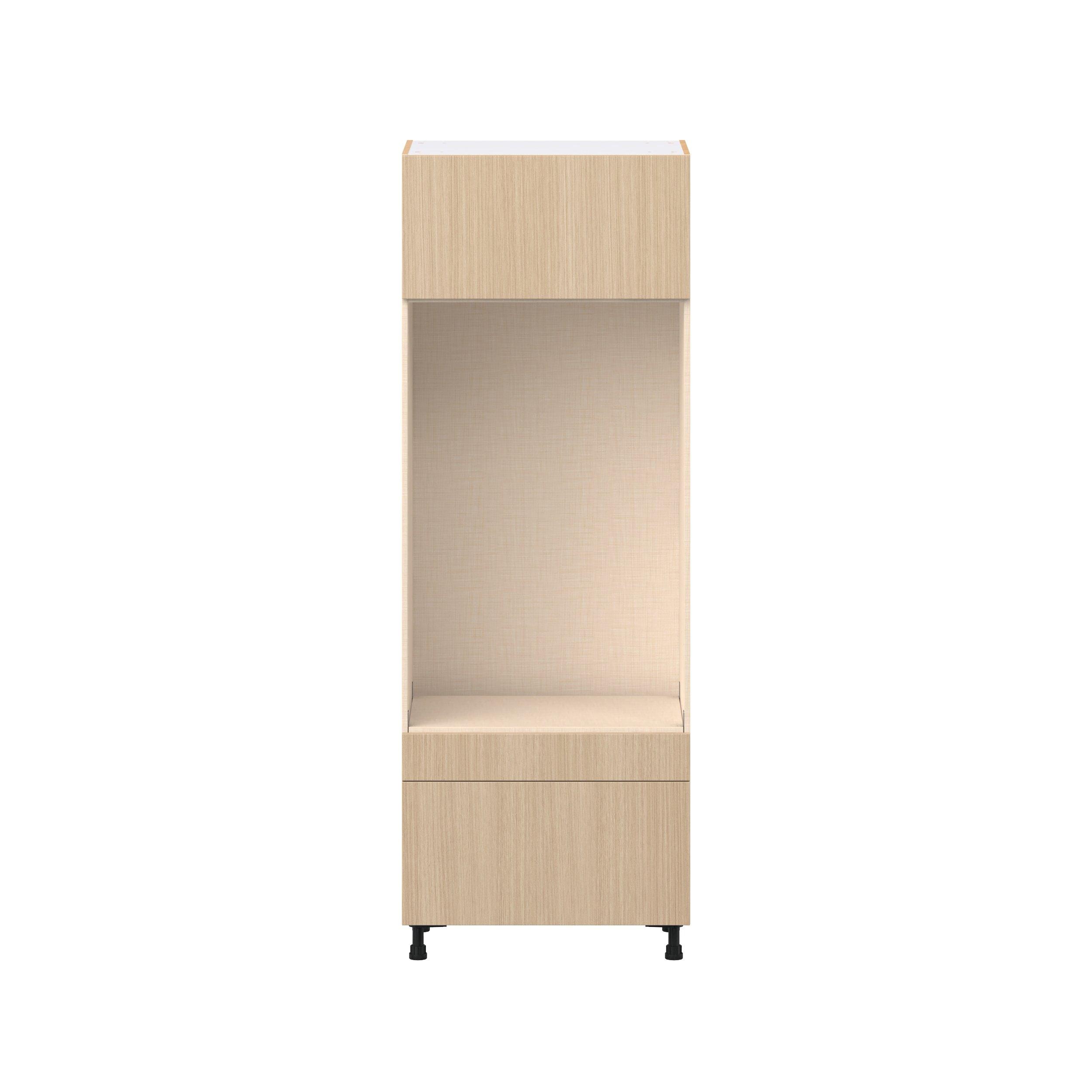 Glenwood 30 in. Mojavi Oak Lift Up Door and Drawer Microwave/Oven Pantry Cabinet