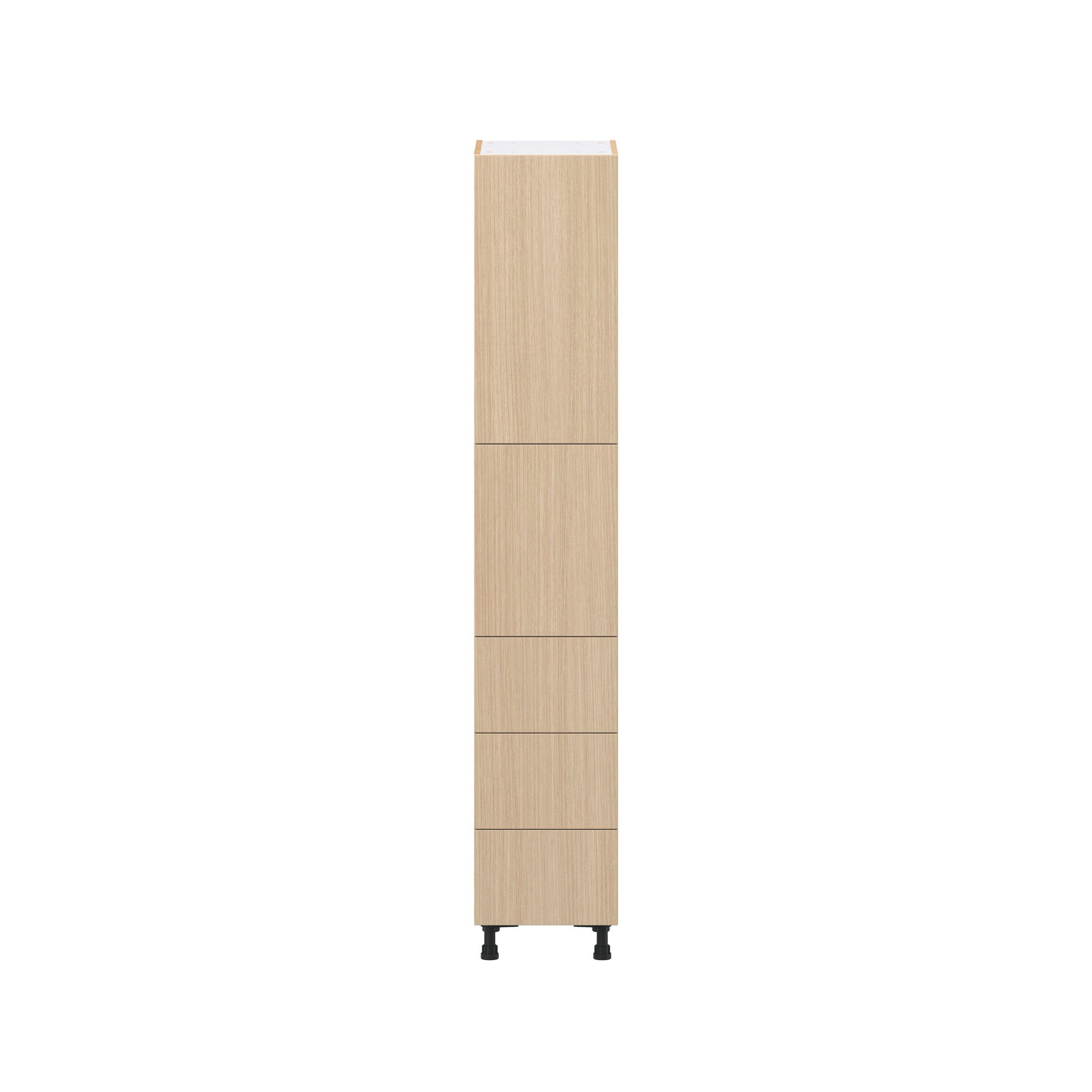 Glenwood 15 in. Mojavi Oak Door and Drawer Pantry Cabinet with Inner Pull-Out