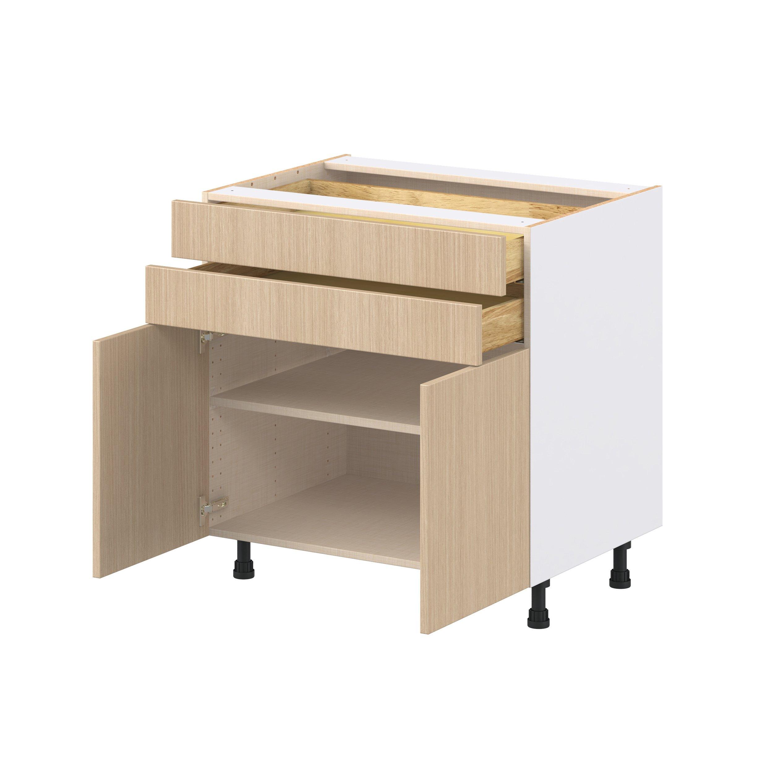 Glenwood 33 in. Mojavi Oak Door and Drawer Base Cabinet