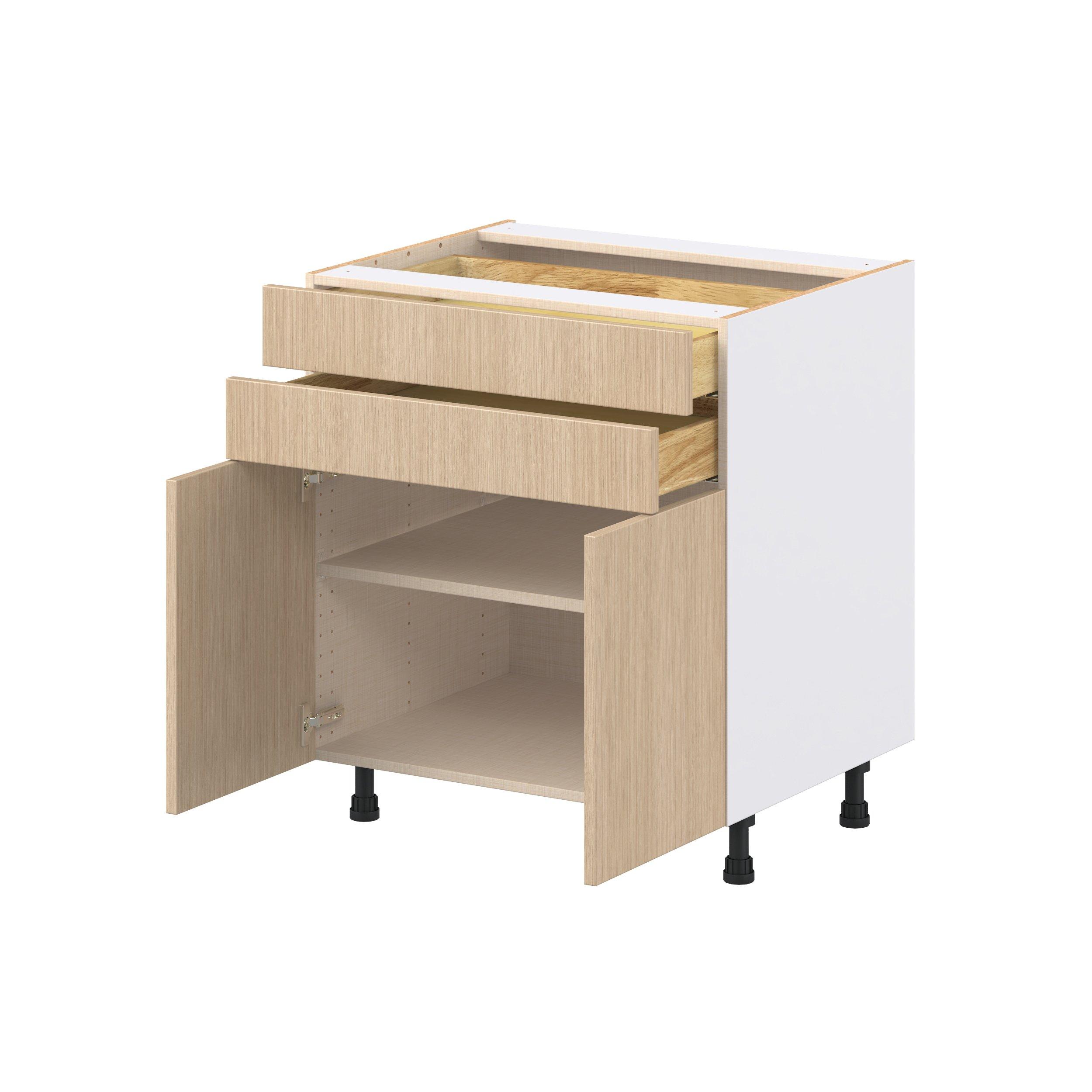Glenwood 30 in. Mojavi Oak Door and Drawer Base Cabinet