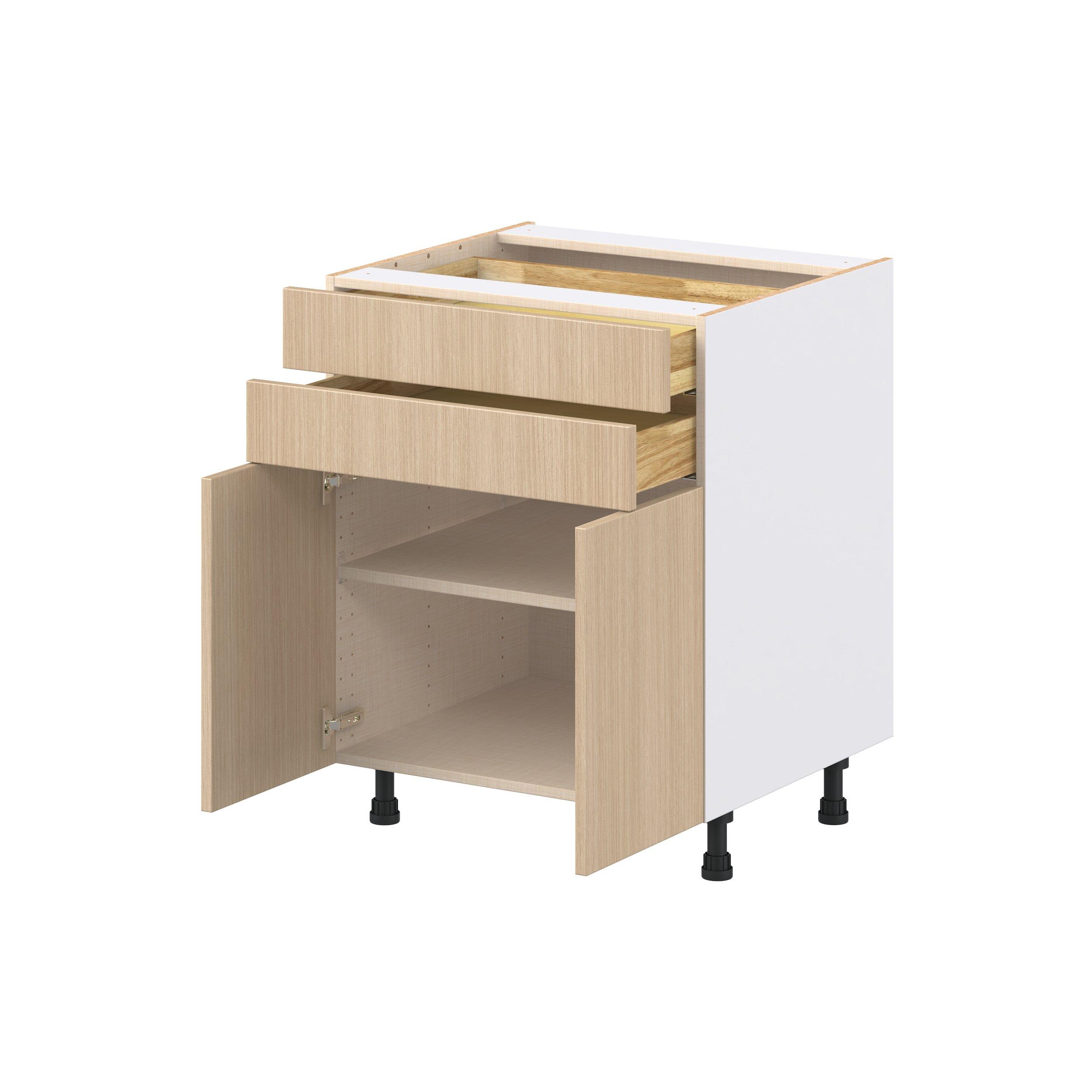 Glenwood 27 in. Mojavi Oak Door and Drawer Base Cabinet