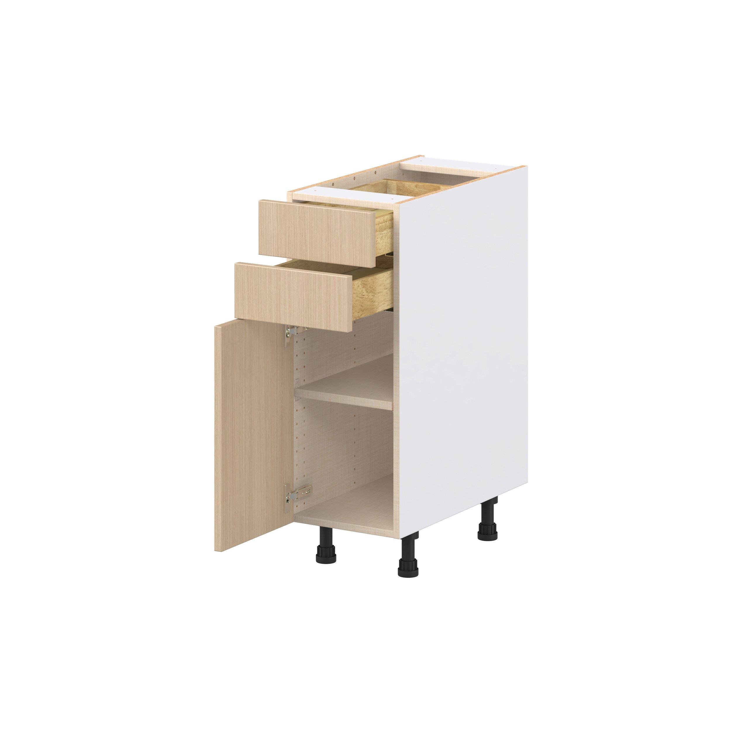 Glenwood 12 in. Mojavi Oak Door and Drawer Base Cabinet