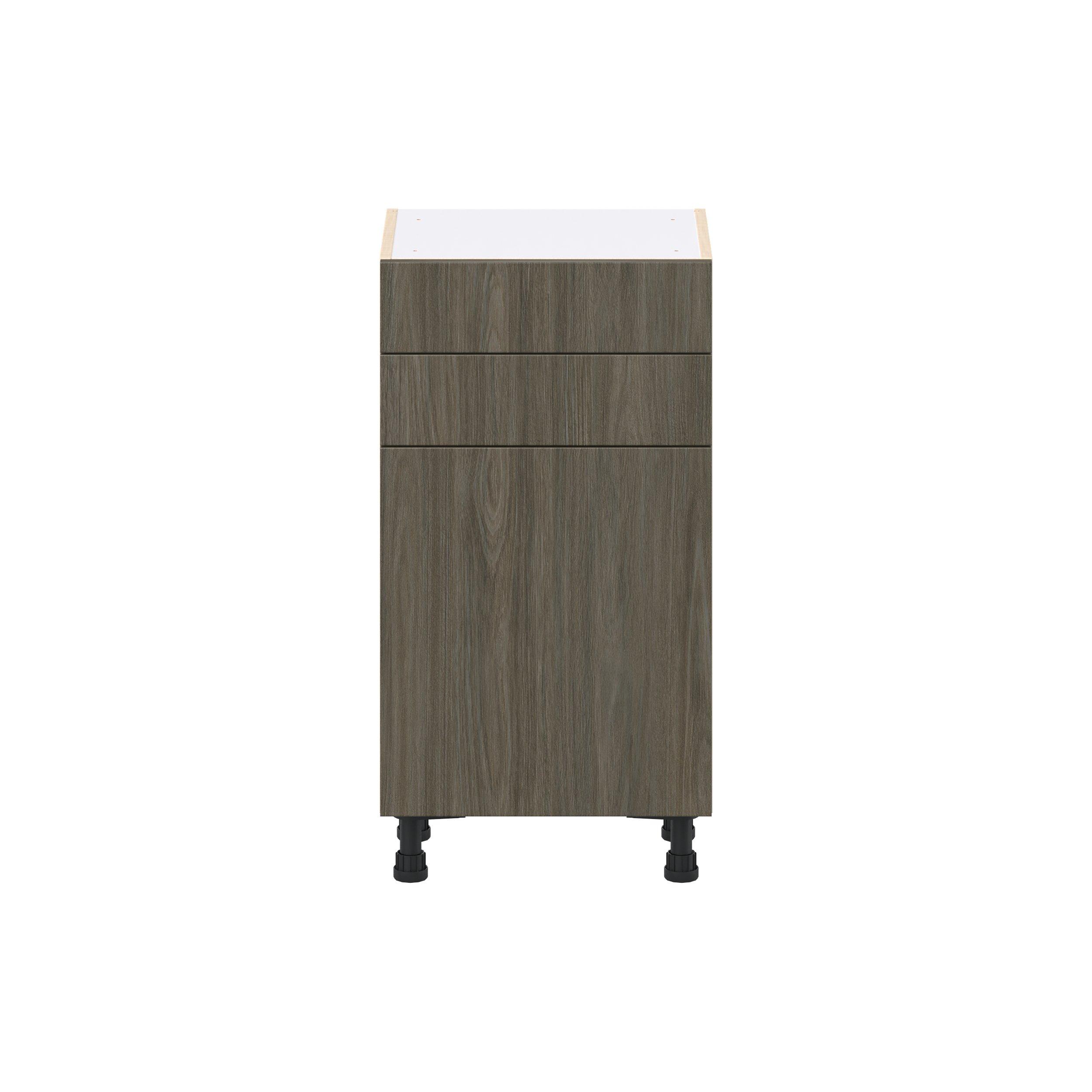 Glenwood 18 in. Burnt Walnut Shallow Base Cabinet