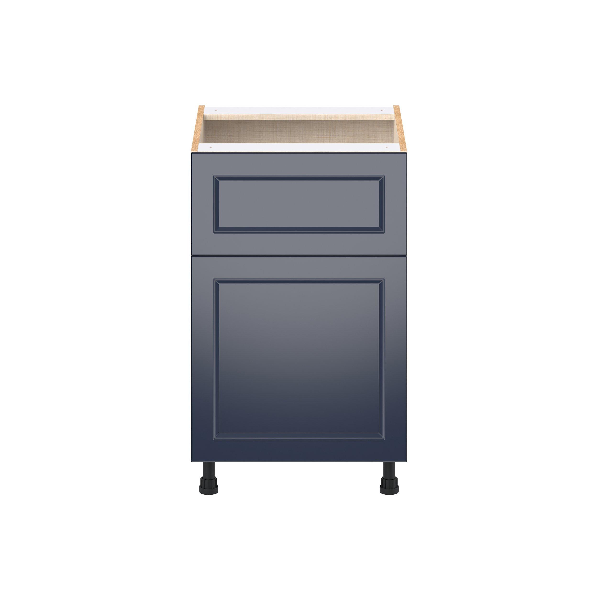 Peachtree 21 in. Painted Midnight Blue Door and Drawer Base Cabinet