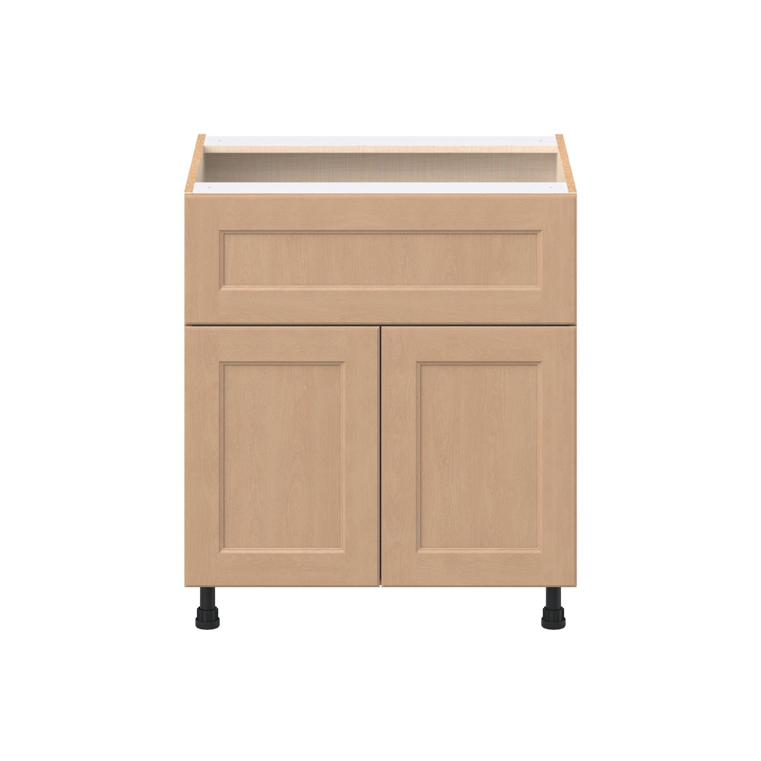 Sugarhill 30 in. Stained Sugar Cookie Door and Drawer Base Cabinet