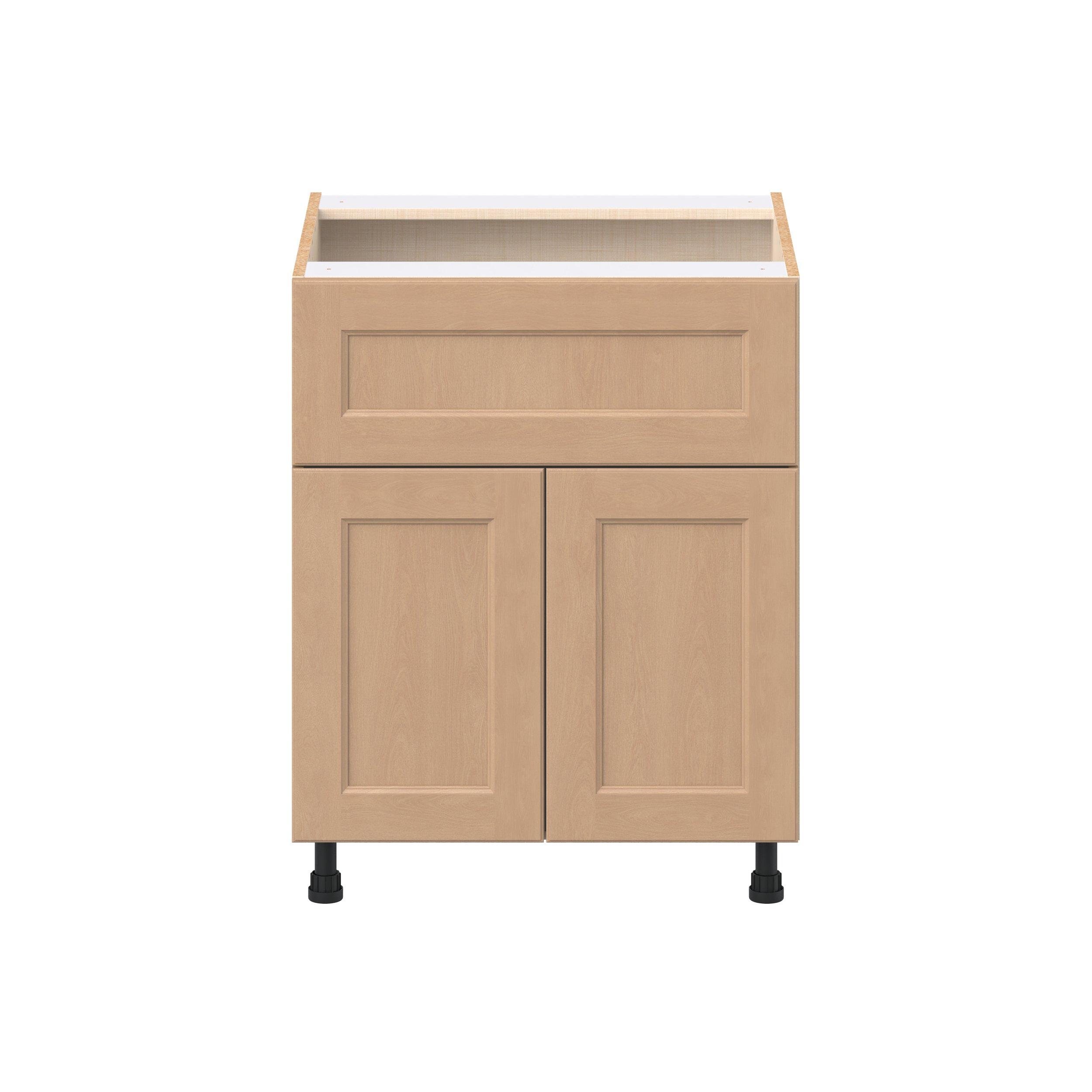 Sugarhill 27 in. Stained Sugar Cookie Door and Drawer Base Cabinet