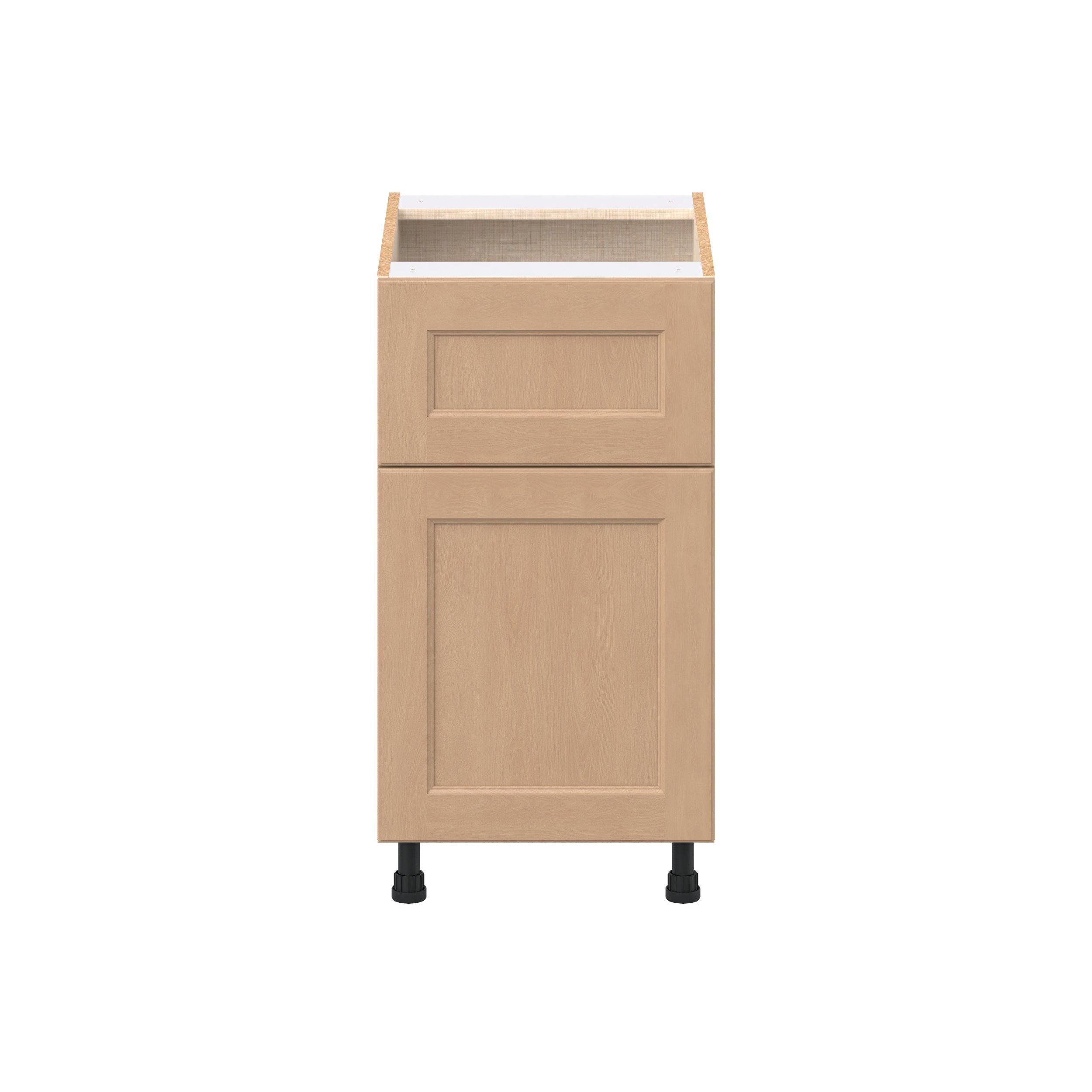Sugarhill 18 in. Stained Sugar Cookie Door and Drawer Base Cabinet