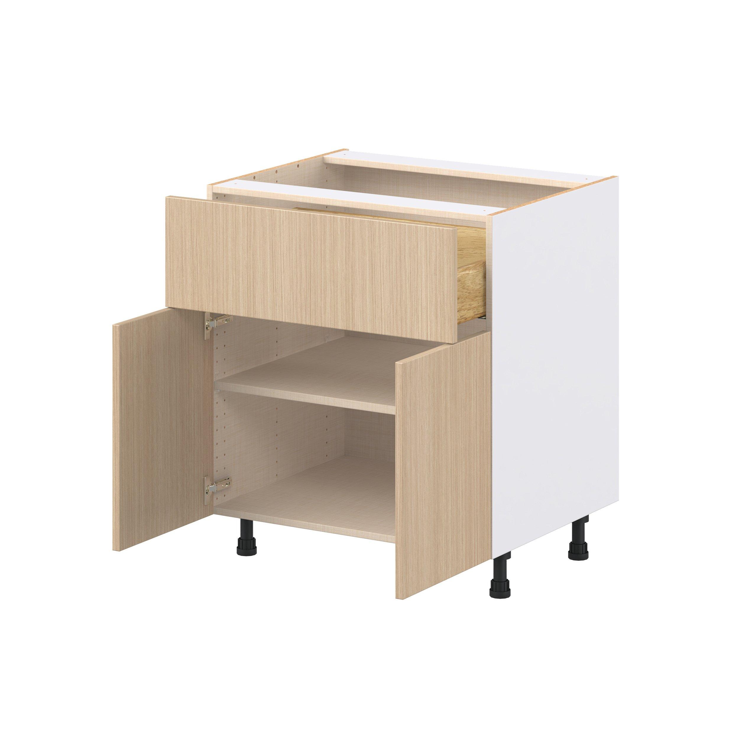 Glenwood 30 in. Mojavi Oak Door and Drawer Base Cabinet