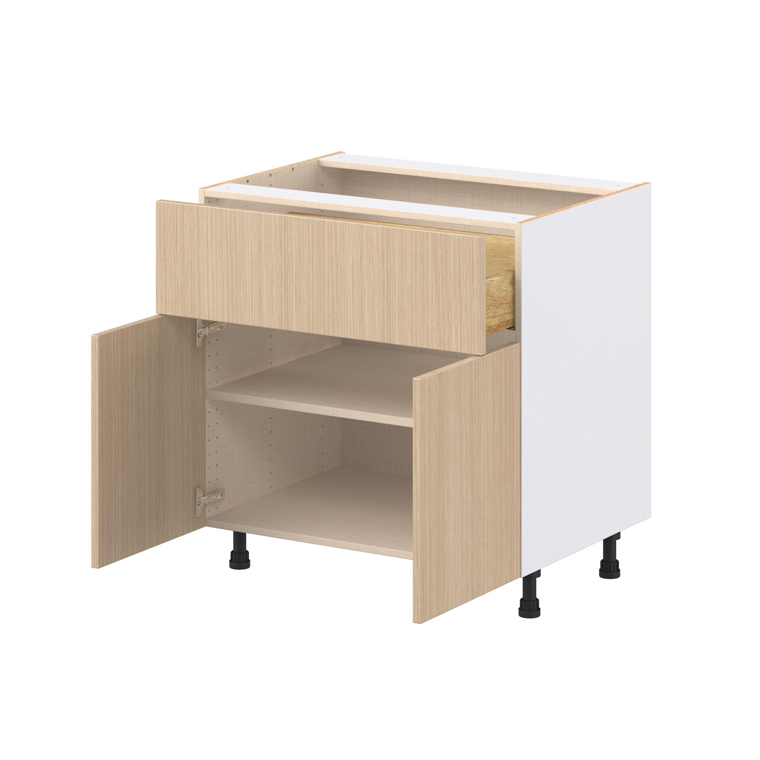 Glenwood 33 in. Mojavi Oak Door and Drawer Base Cabinet