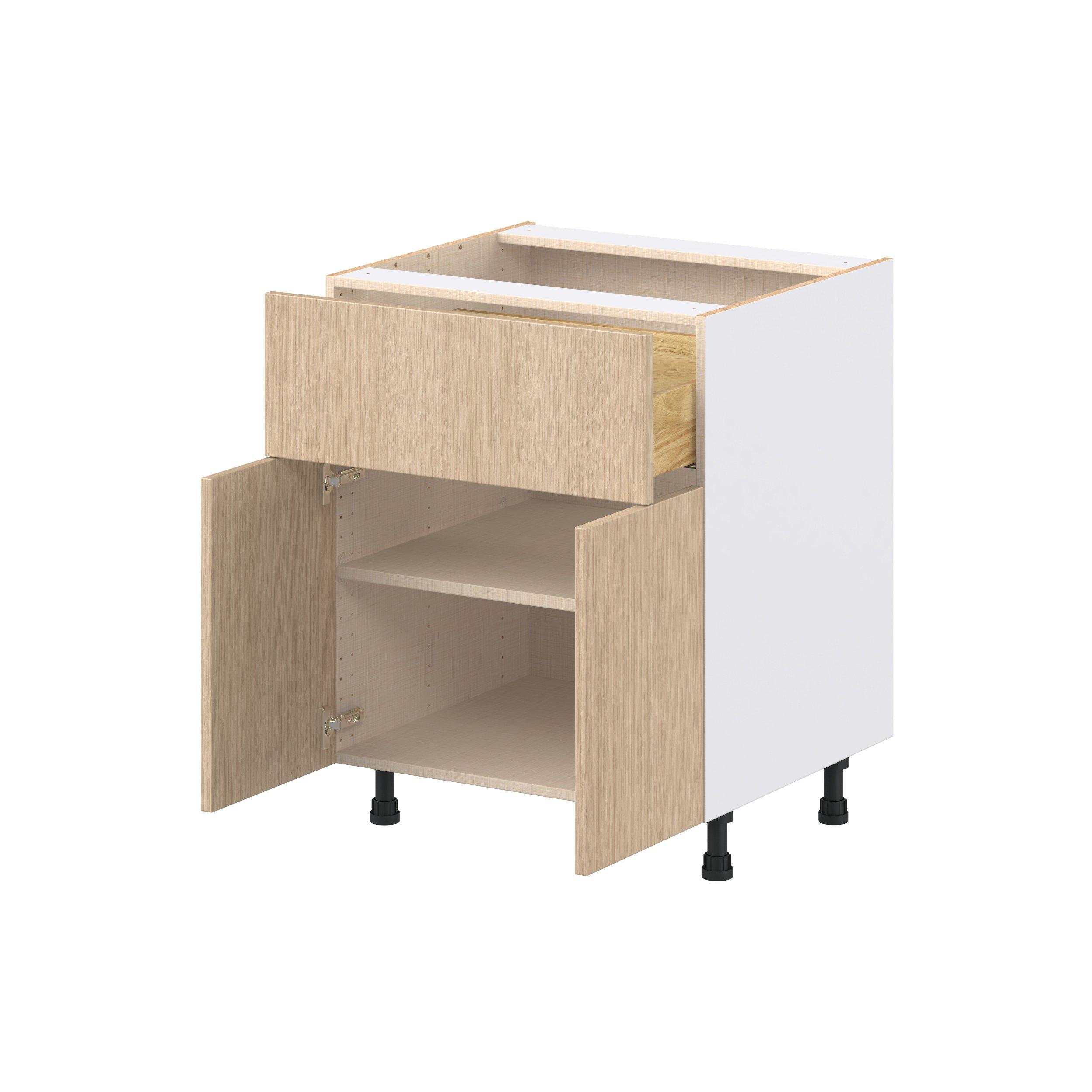 Glenwood 27 in. Mojavi Oak Door and Drawer Base Cabinet