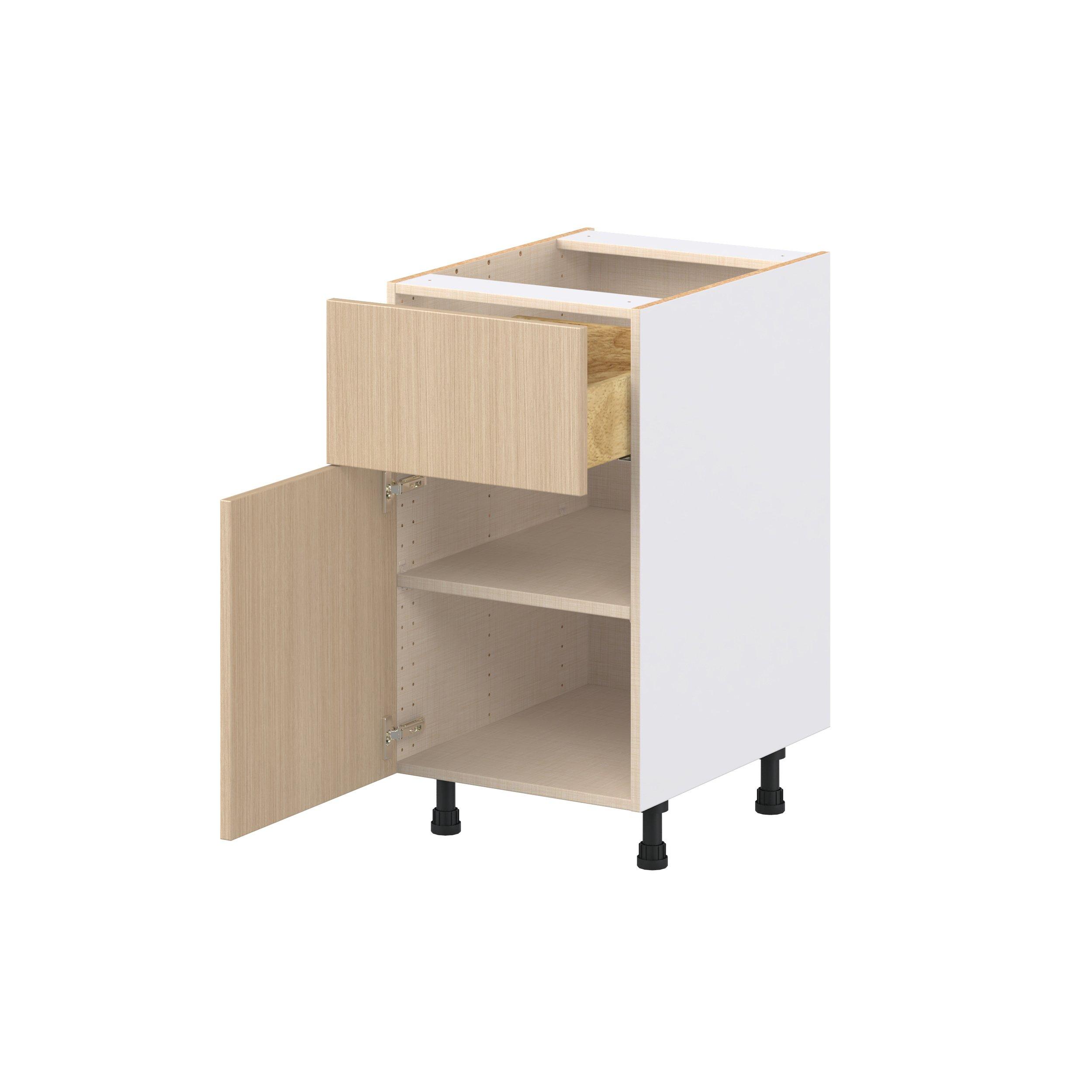 Glenwood 18 in. Mojavi Oak Door and Drawer Base Cabinet