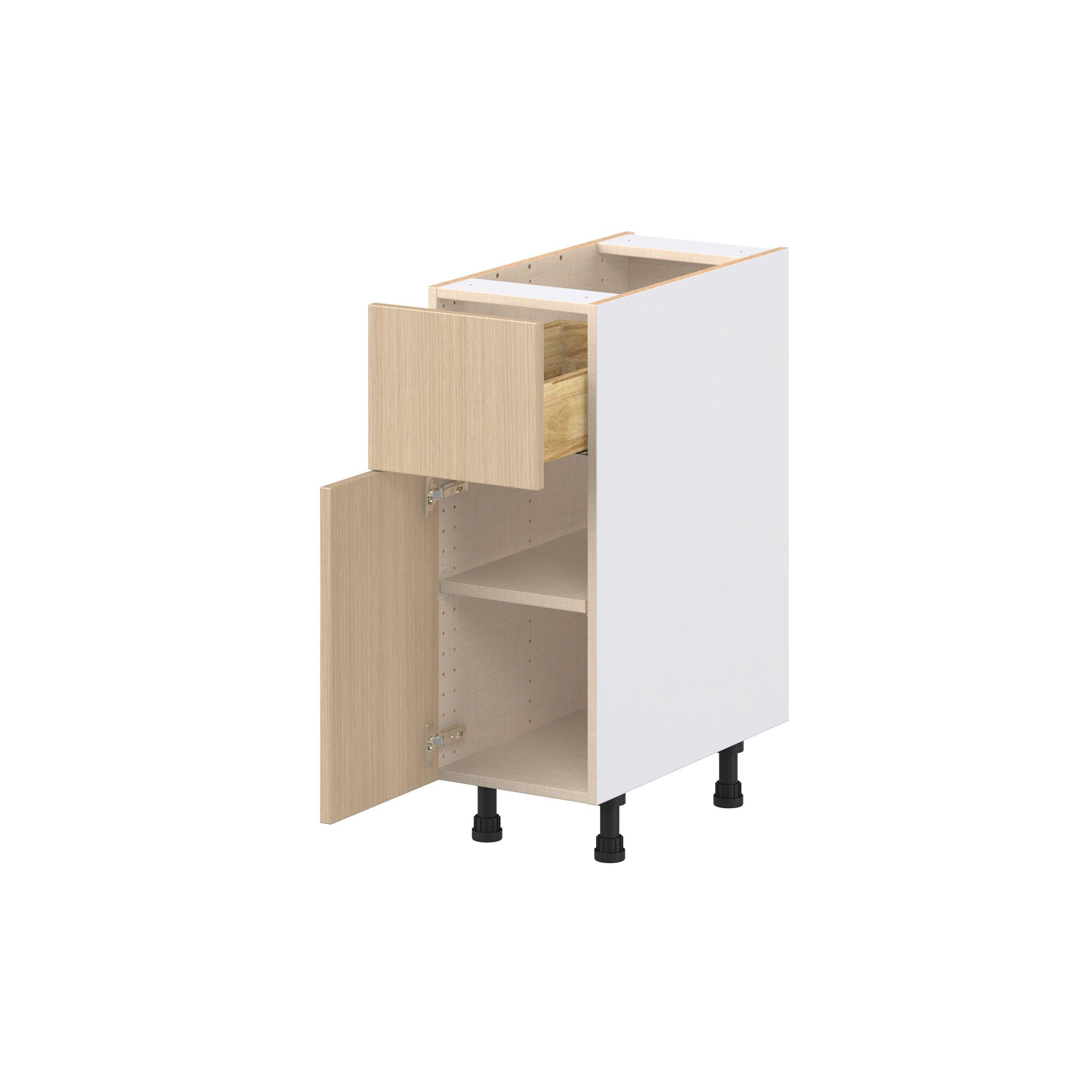 Glenwood 12 in. Mojavi Oak Door and Drawer Base Cabinet