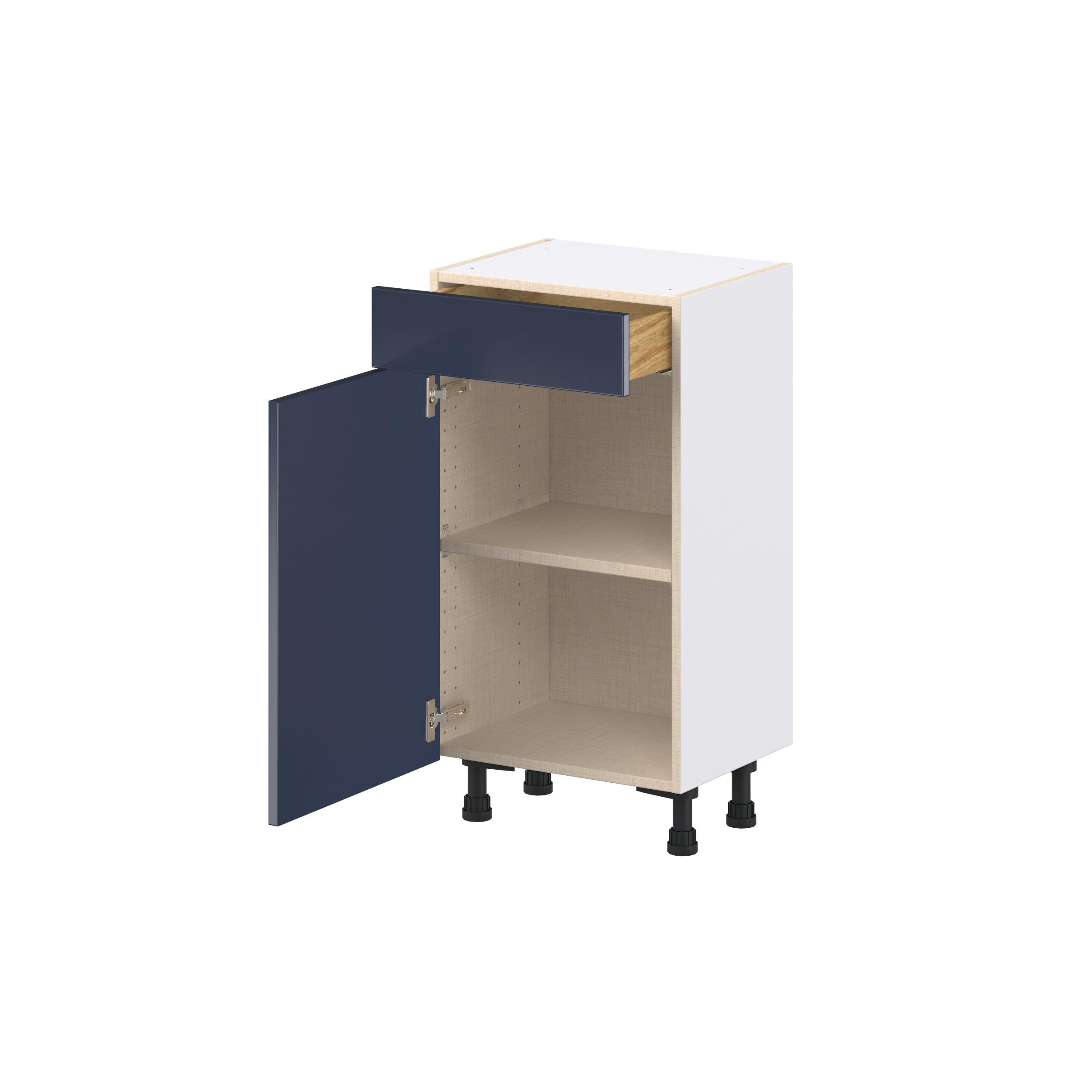 Peachtree 18 in. Painted Midnight Blue Shallow Base Cabinet