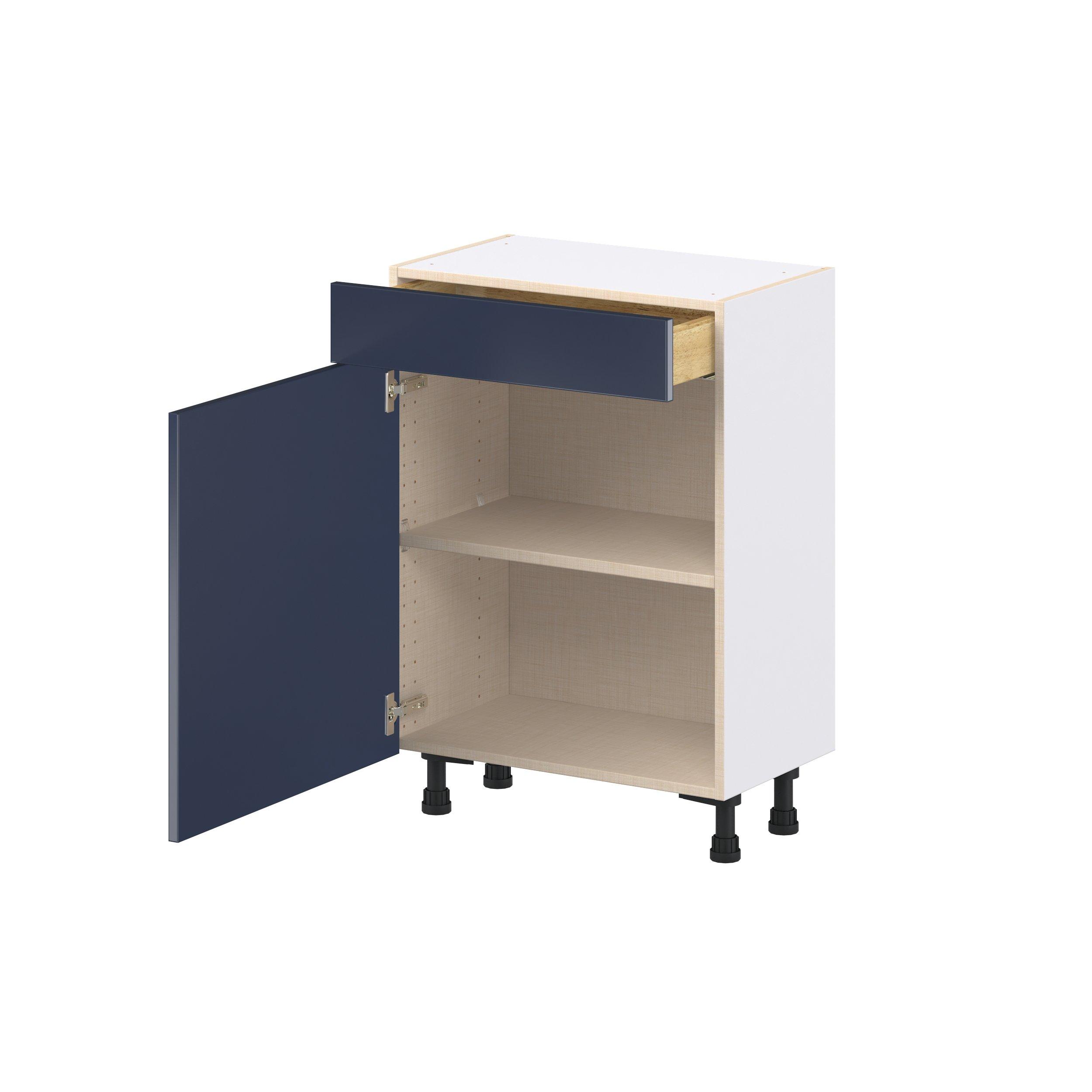 Peachtree 24 in. Painted Midnight Blue Shallow Base Cabinet