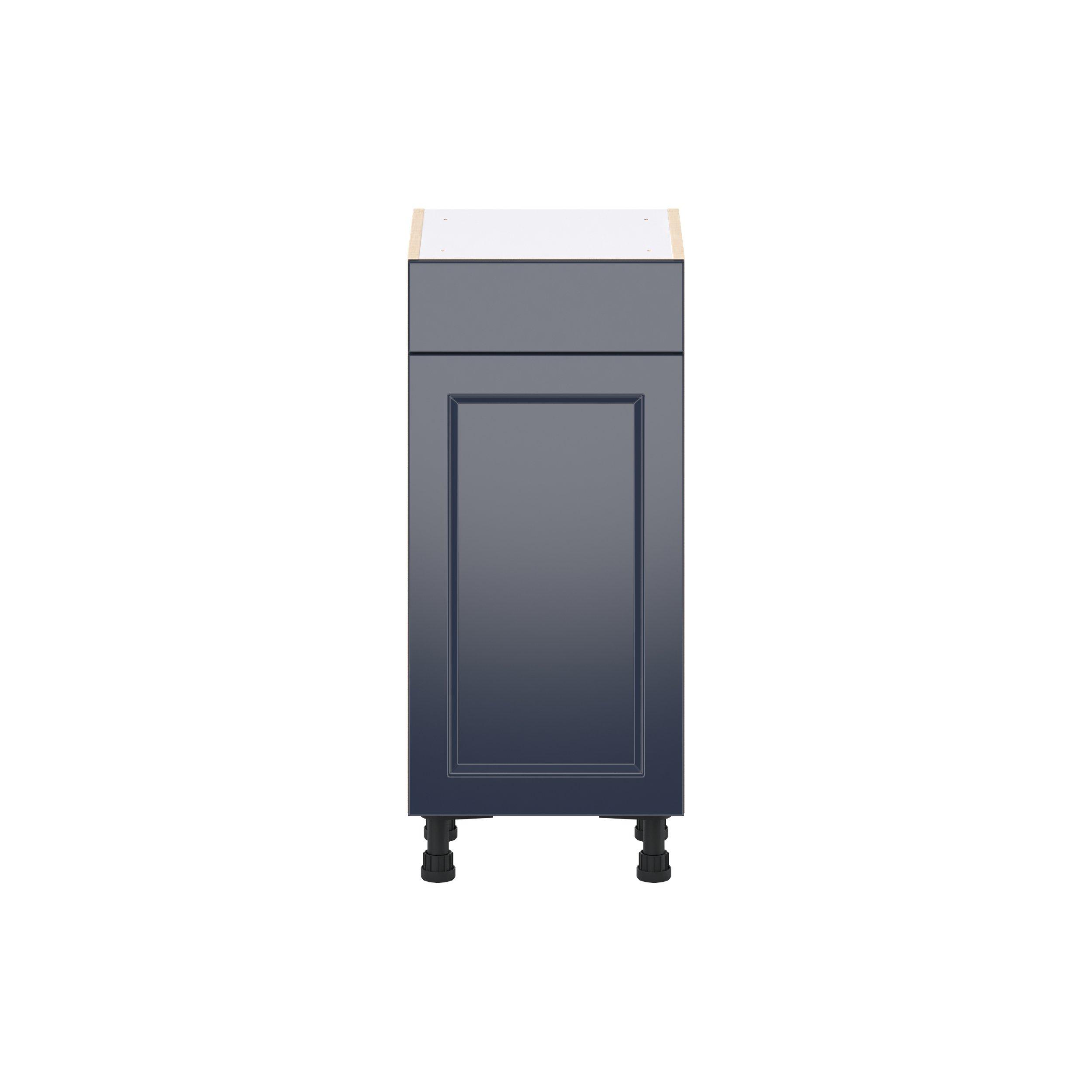 Peachtree 15 in. Painted Midnight Blue Shallow Base Cabinet