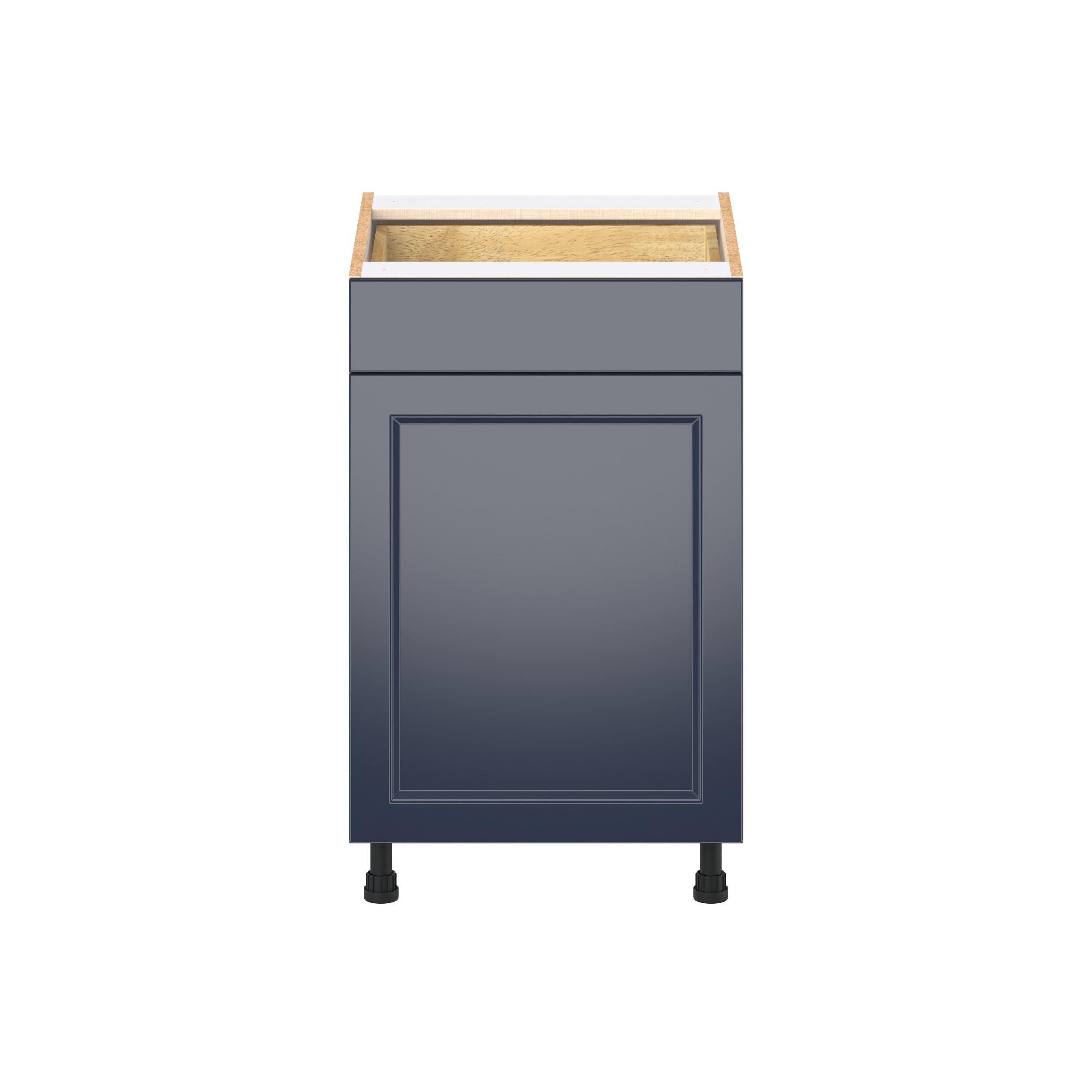 Peachtree 21 in. Painted Midnight Blue Door and Drawer Base Cabinet