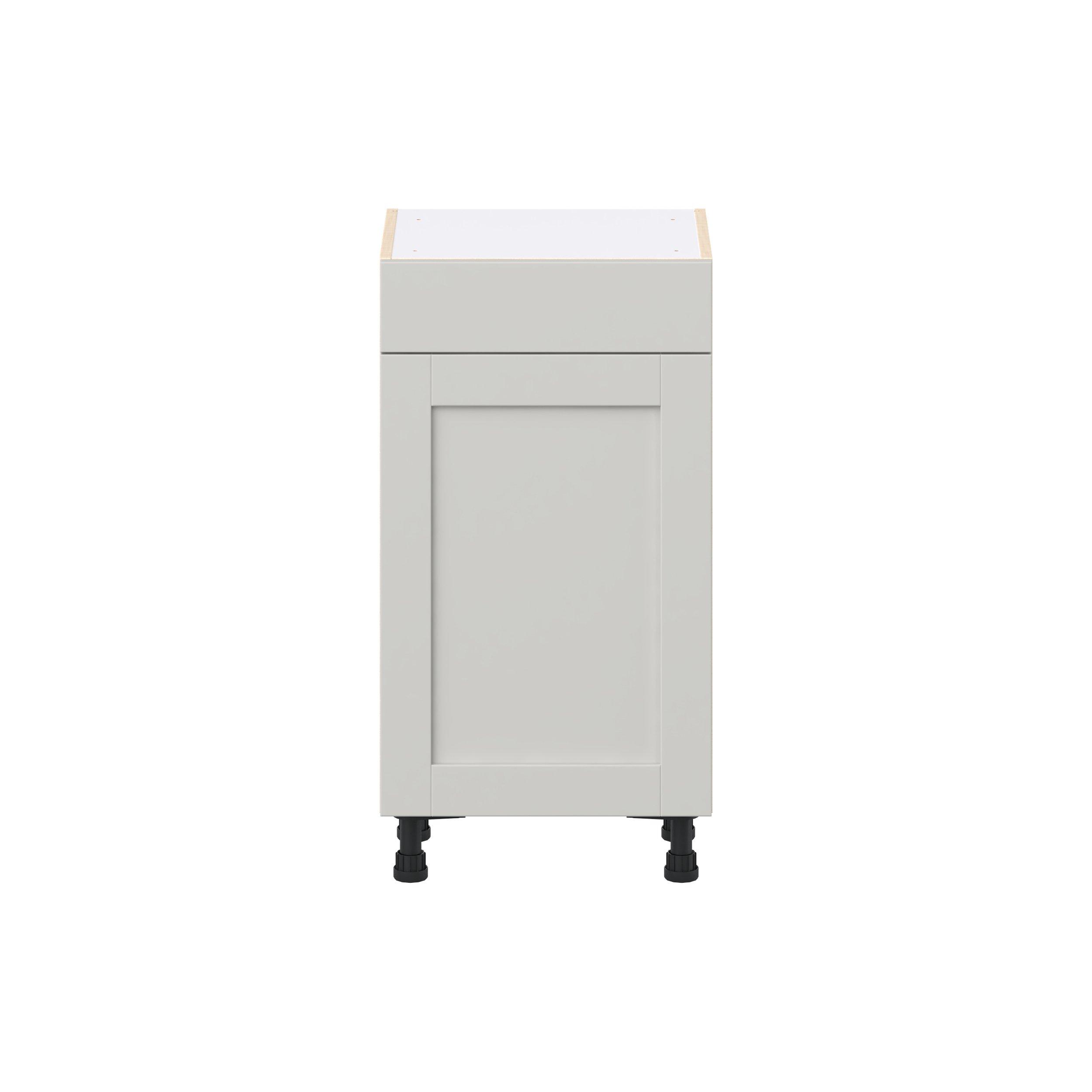 Summerhill 18 in. Light Gray Shallow Base Cabinet