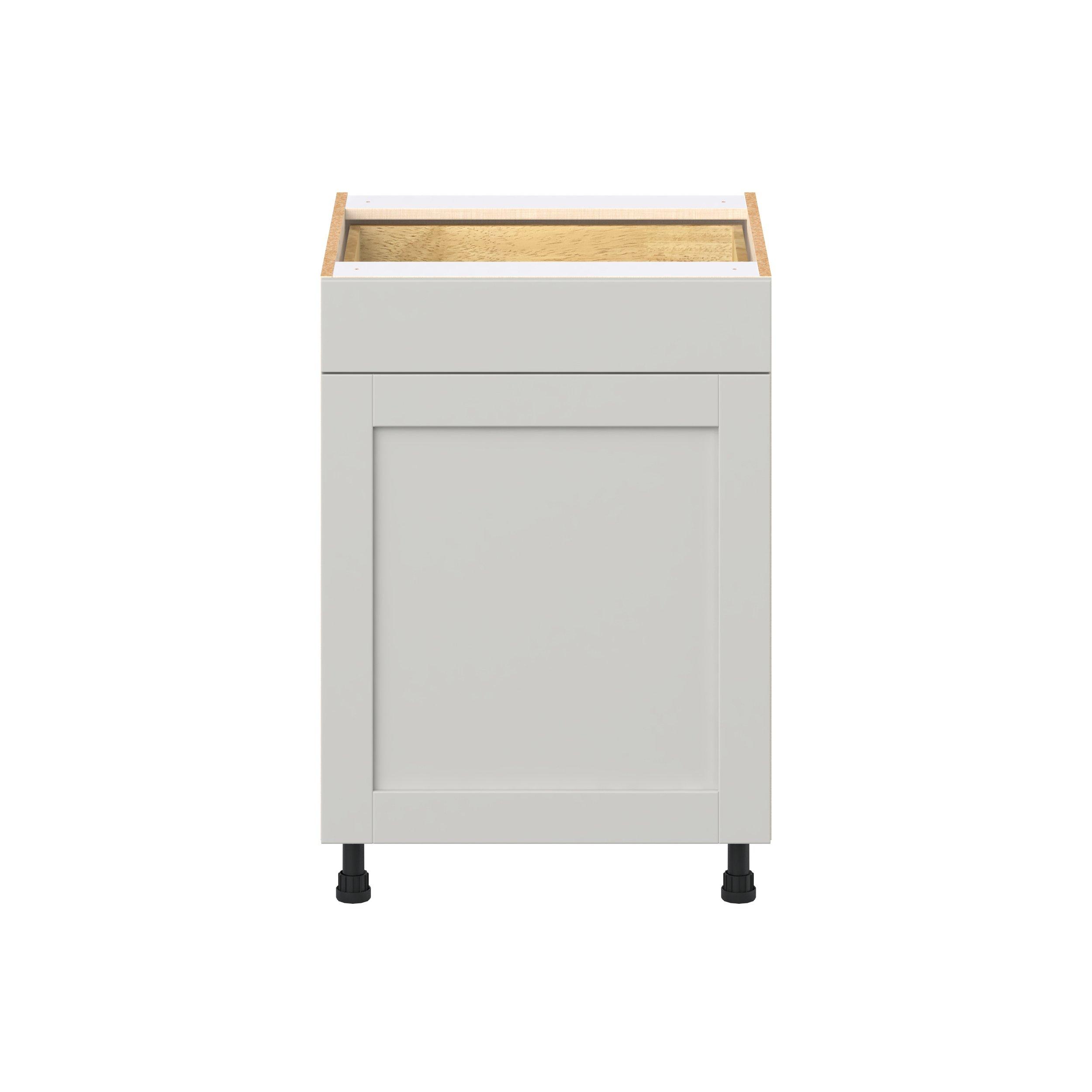 Summerhill 24 in. Light Gray Door and Drawer Base Cabinet