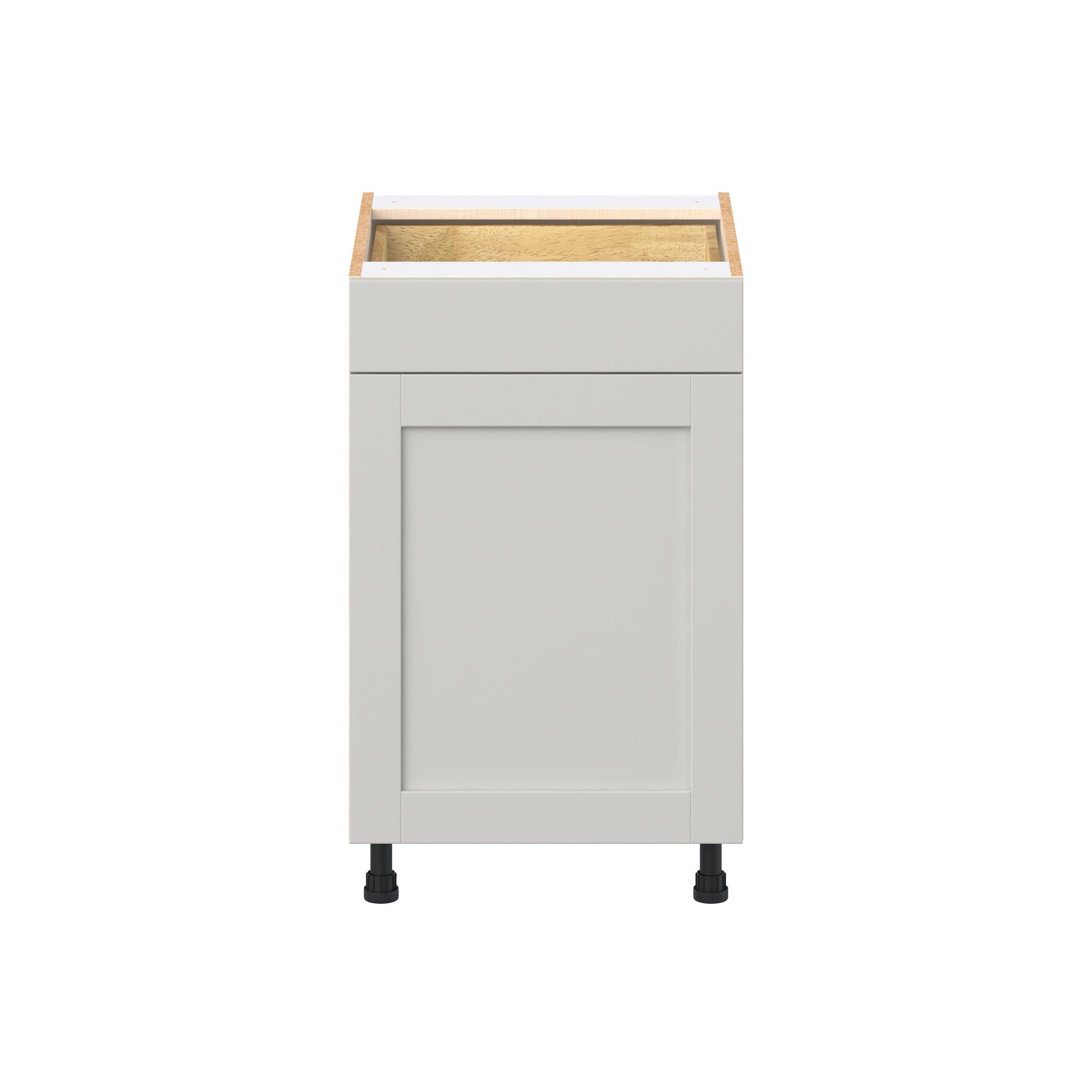 Summerhill 21 in. Light Gray Door and Drawer Base Cabinet