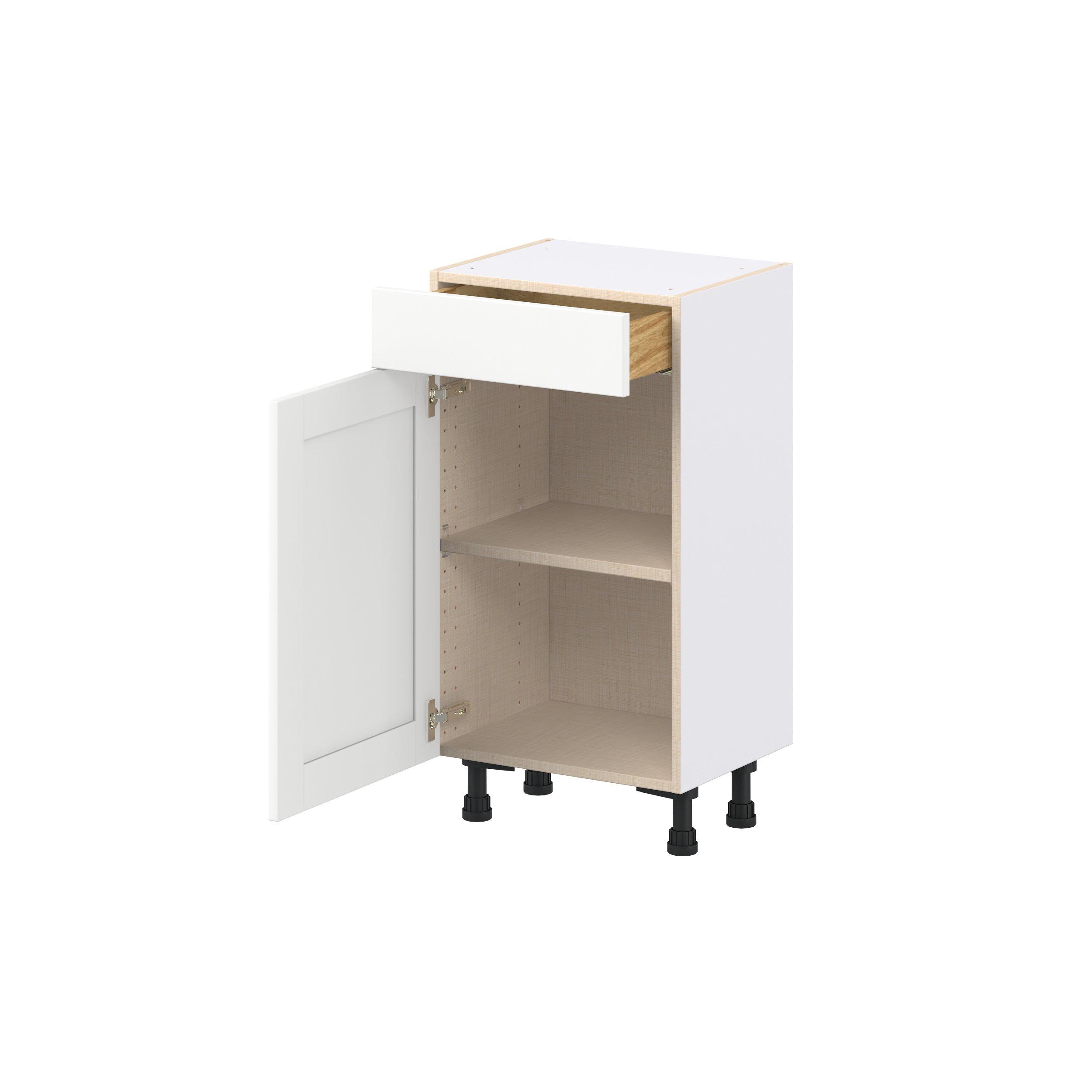 Summerhill 18 in. Bright White Shallow Base Cabinet