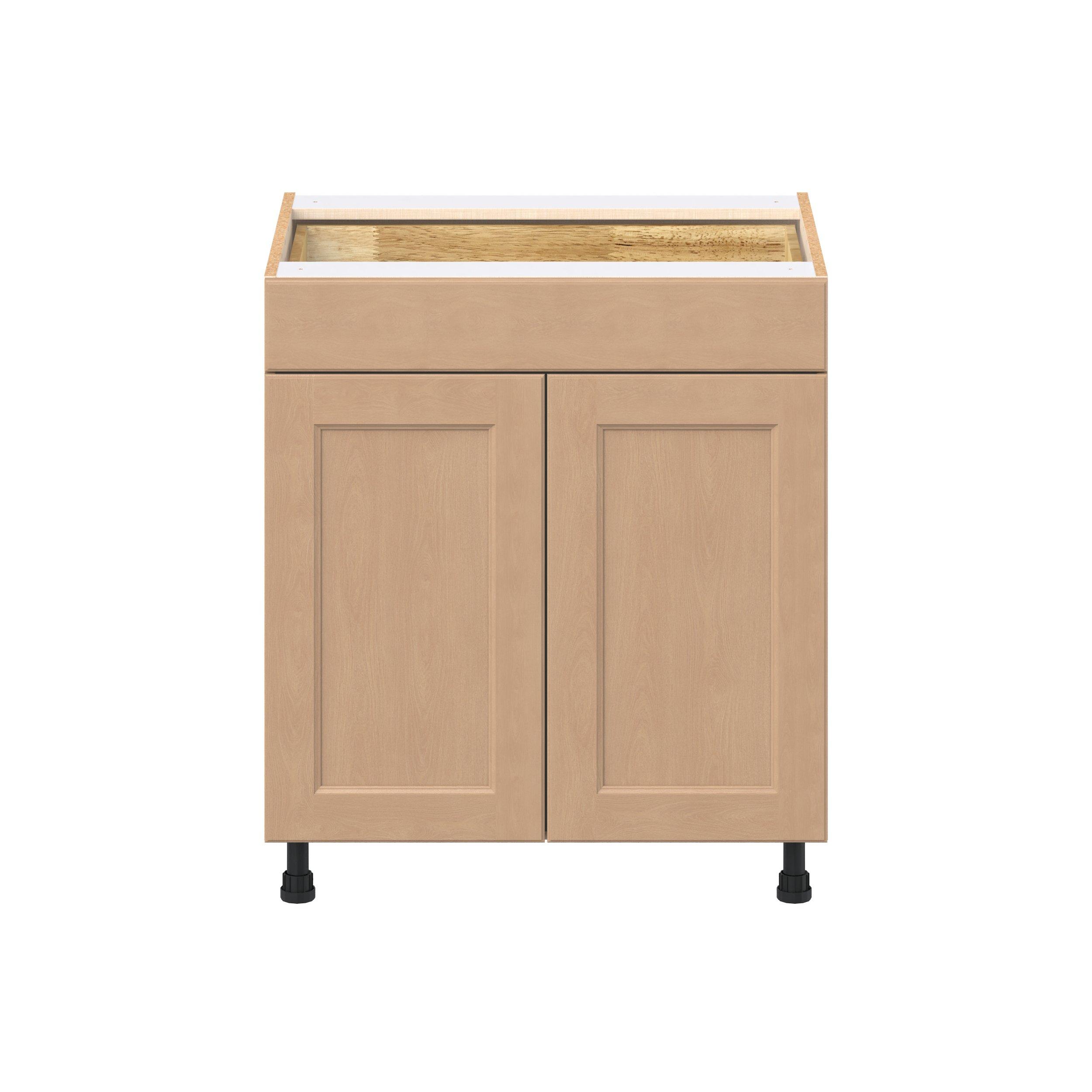 Sugarhill 30 in. Stained Sugar Cookie Door and Drawer Base Cabinet