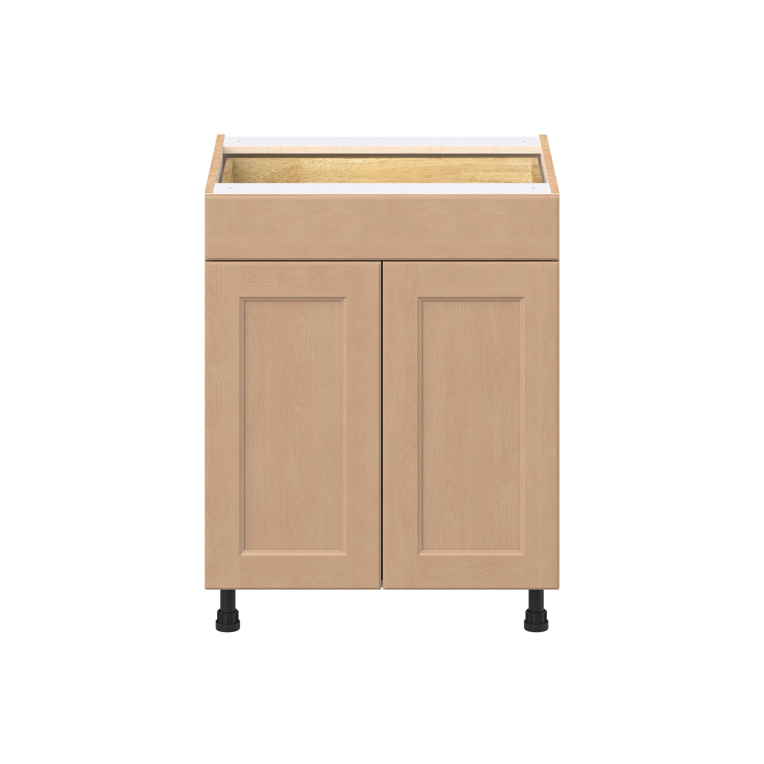 Sugarhill 27 in. Stained Sugar Cookie Door and Drawer Base Cabinet