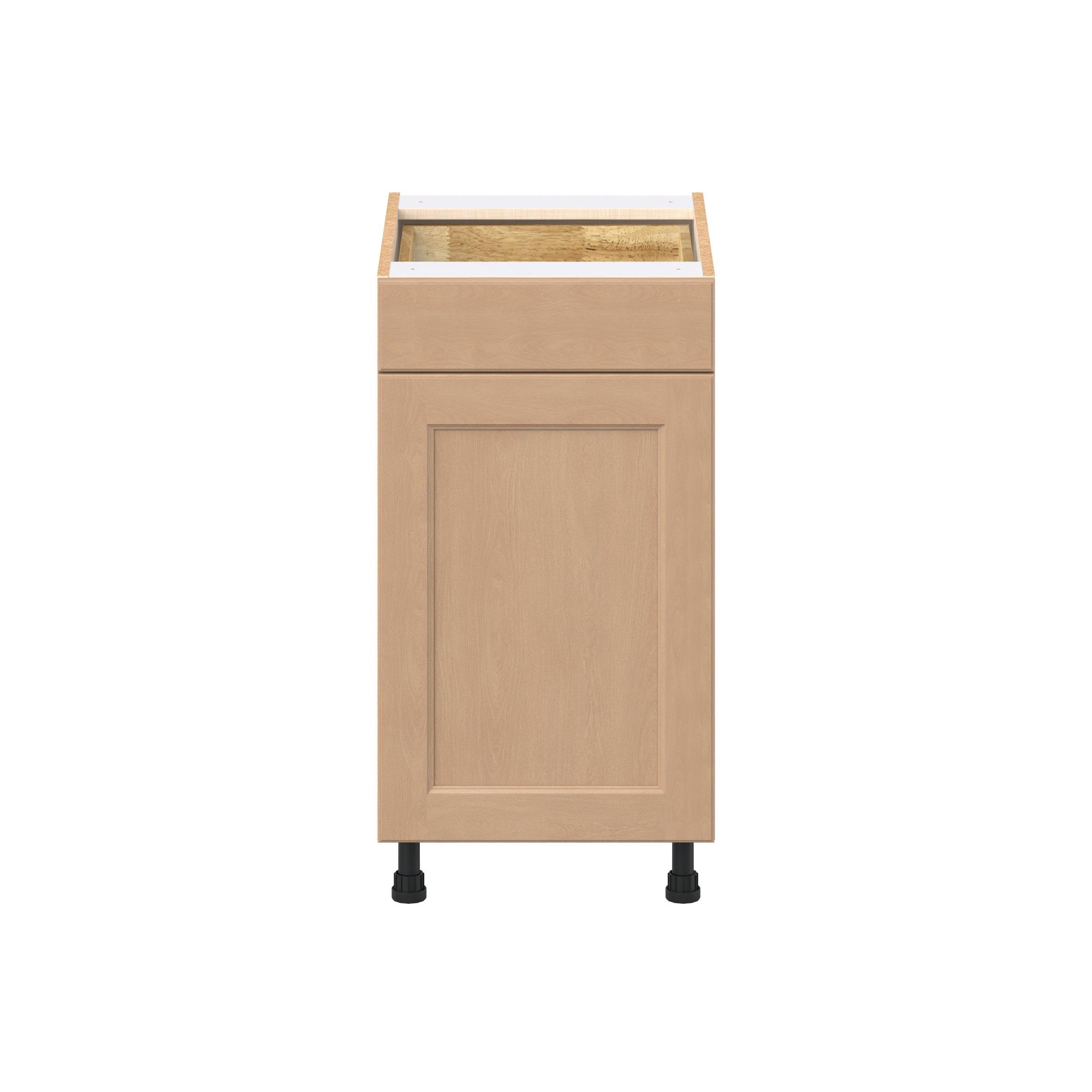 Sugarhill 18 in. Stained Sugar Cookie Door and Drawer Base Cabinet