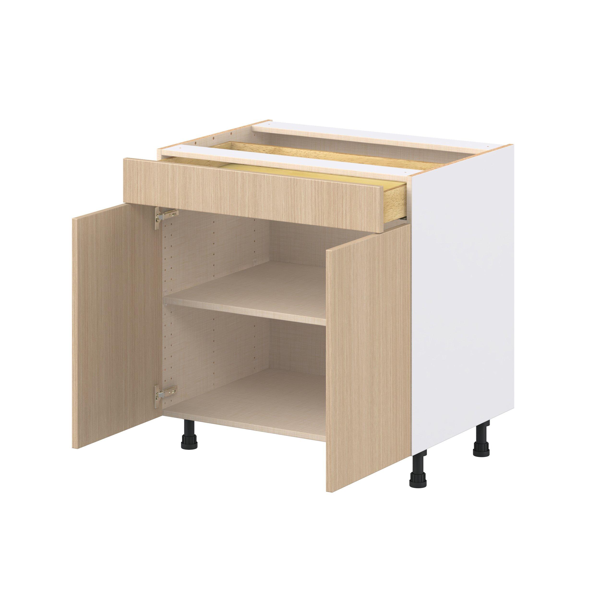 Glenwood 33 in. Mojavi Oak Door and Drawer Base Cabinet