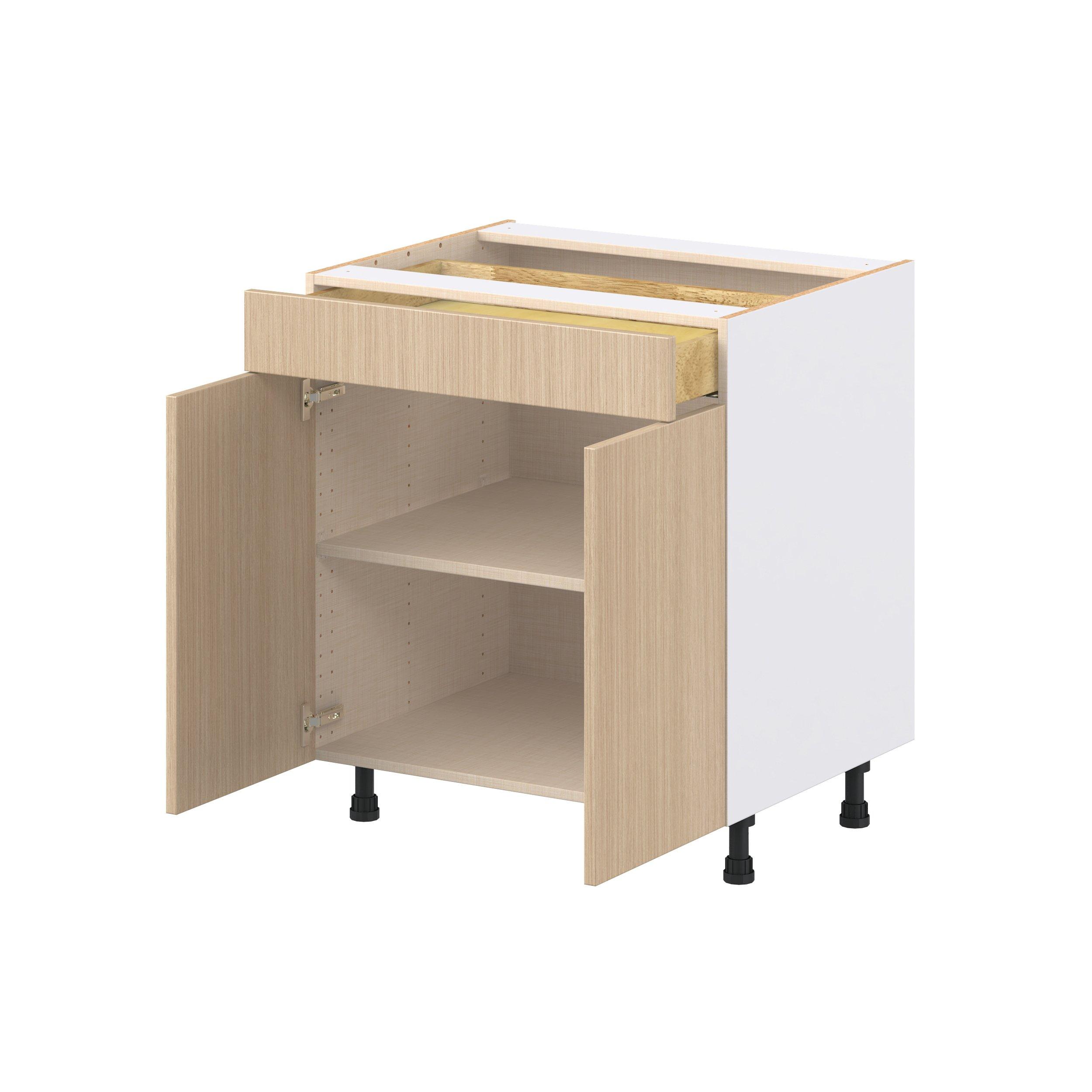 Glenwood 30 in. Mojavi Oak Door and Drawer Base Cabinet