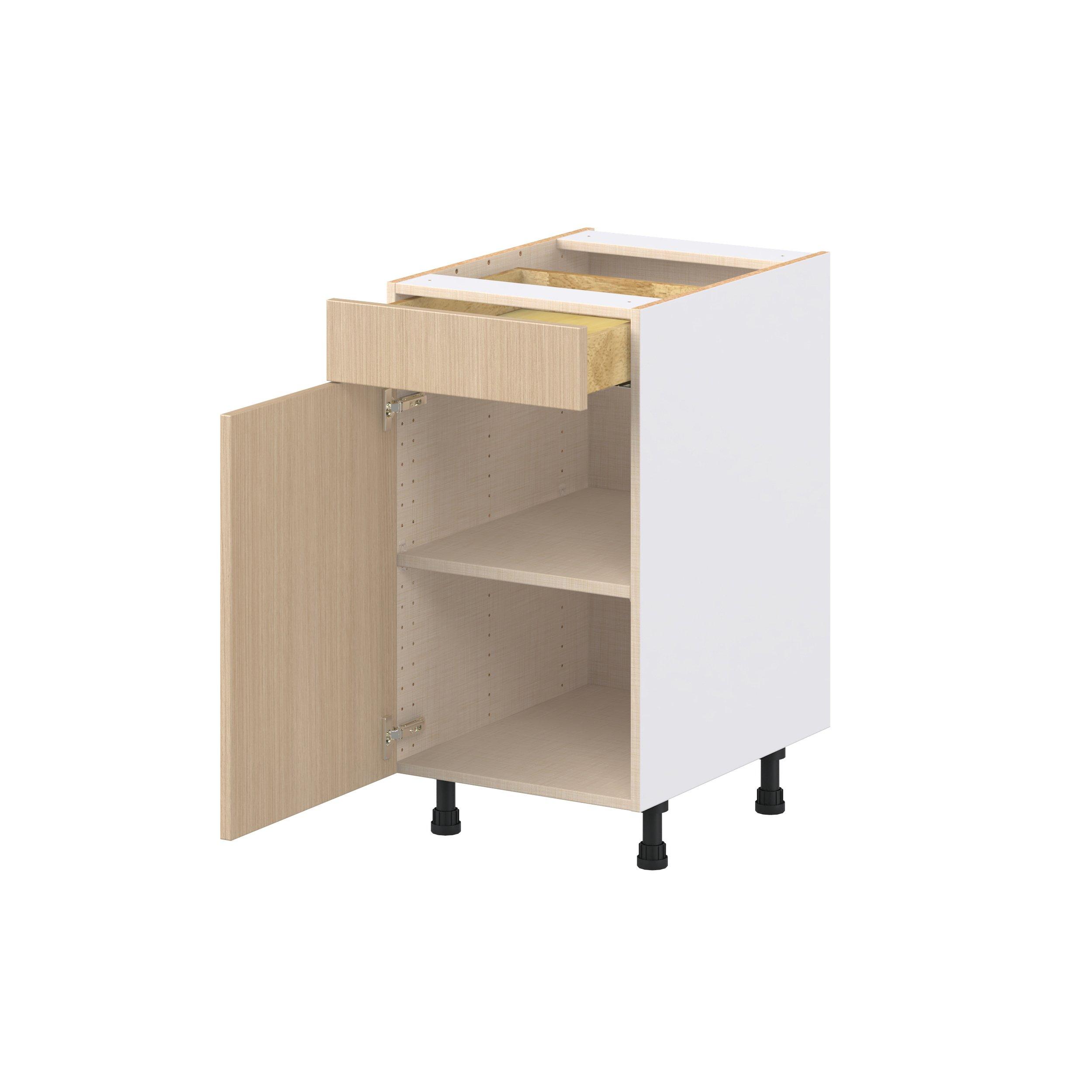 Glenwood 18 in. Mojavi Oak Door and Drawer Base Cabinet