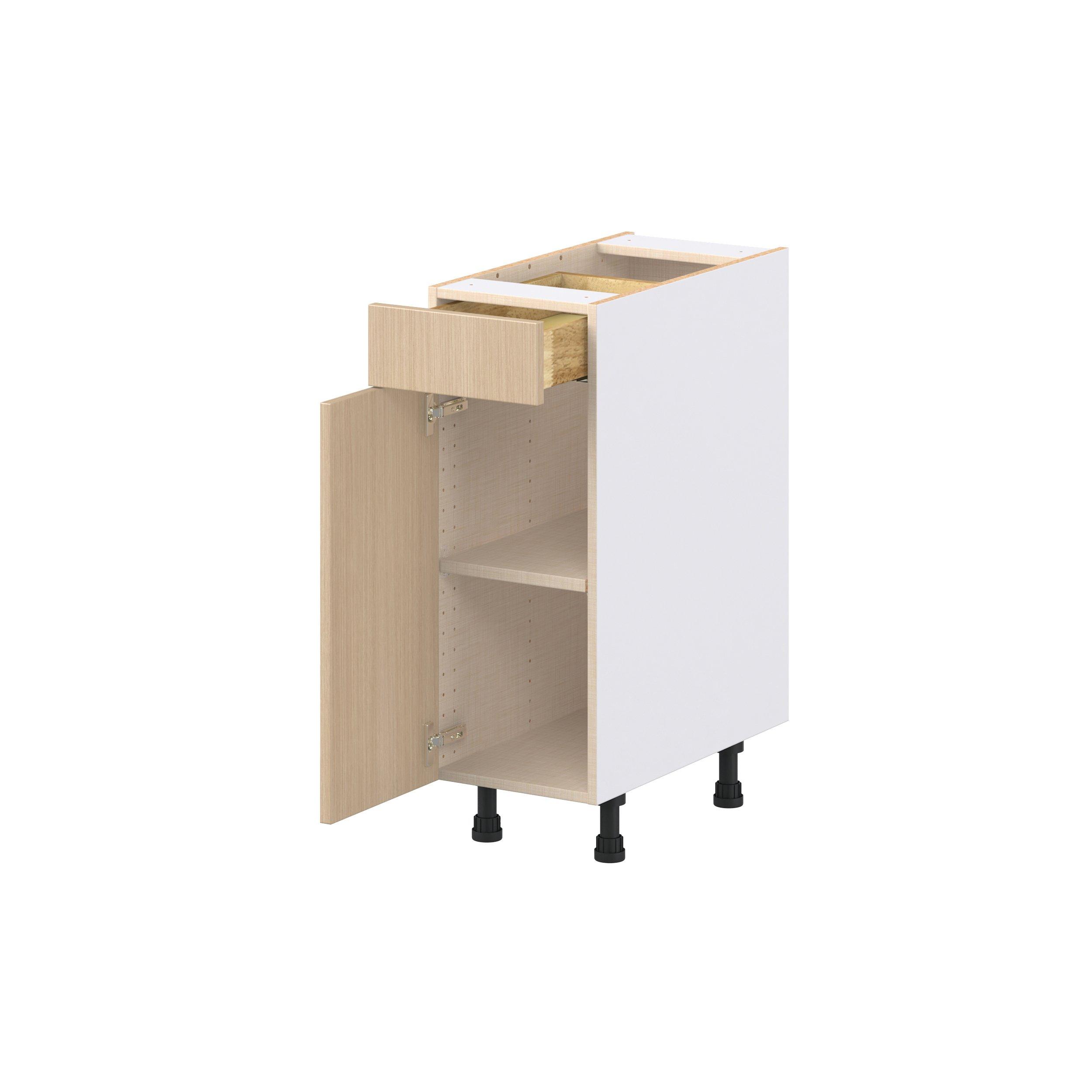 Glenwood 12 in. Mojavi Oak Door and Drawer Base Cabinet
