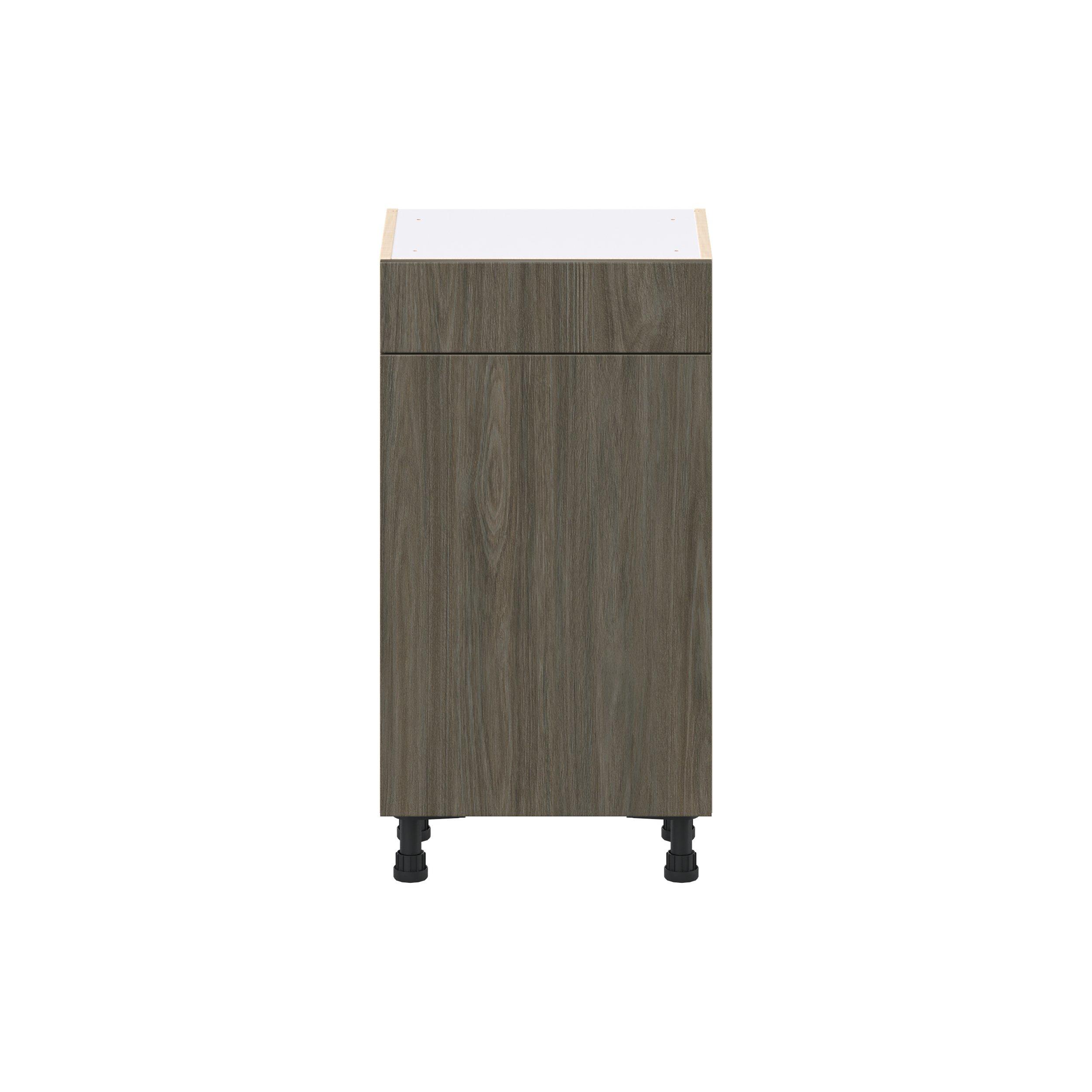 Glenwood 18 in. Burnt Walnut Shallow Base Cabinet