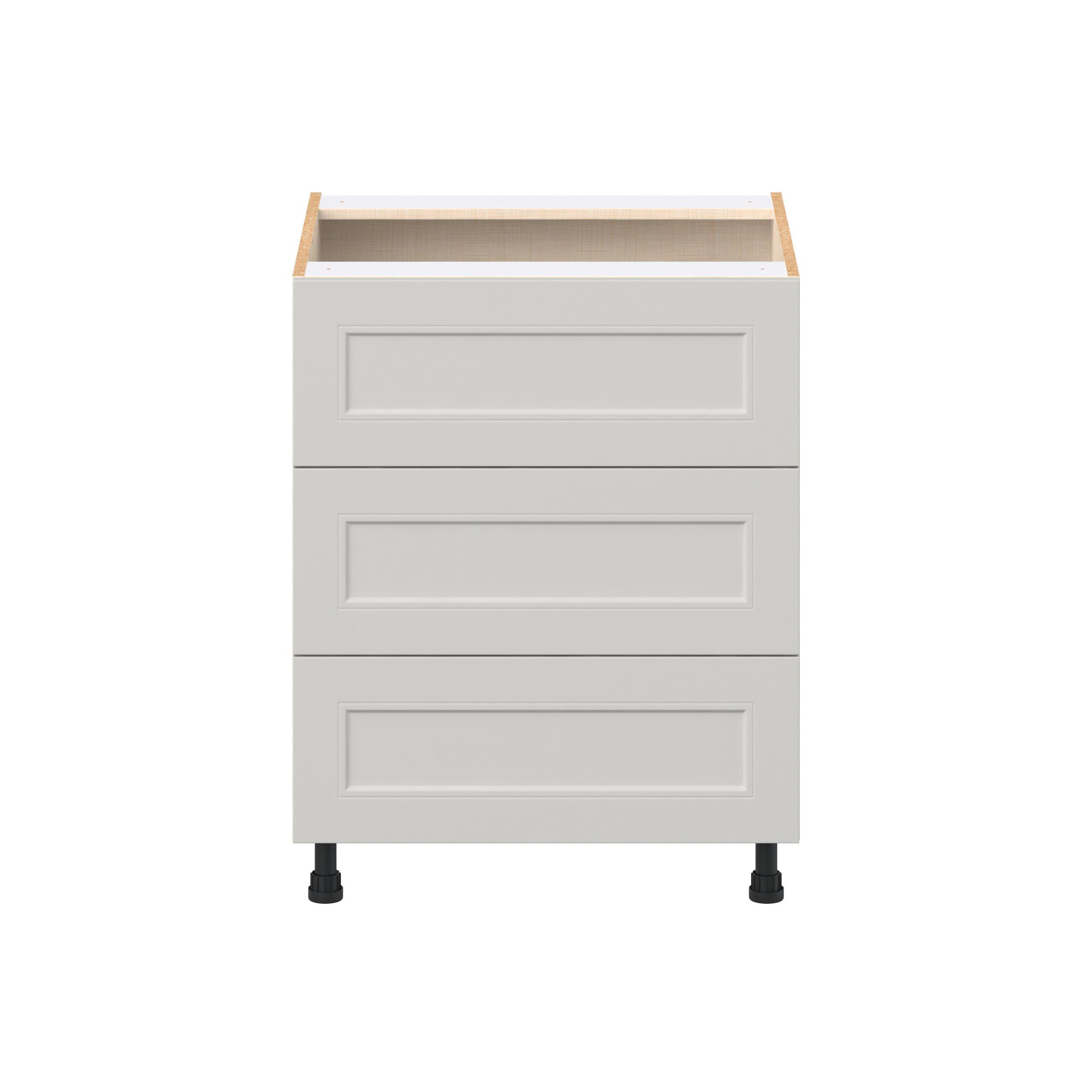 Lenox 27 in. Painted Light Gray Drawer Base Cabinet