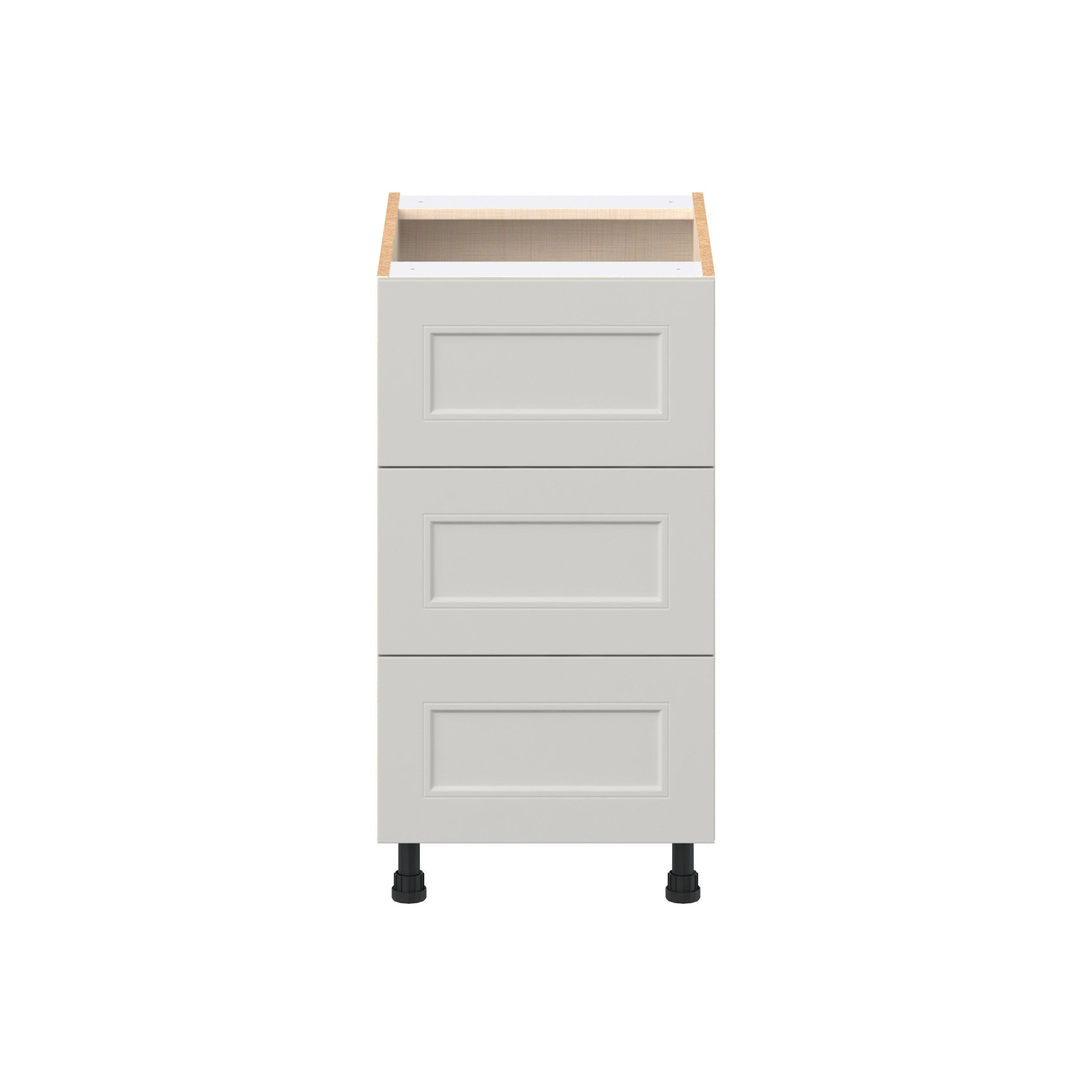Lenox 18 in. Painted Light Gray Drawer Base Cabinet