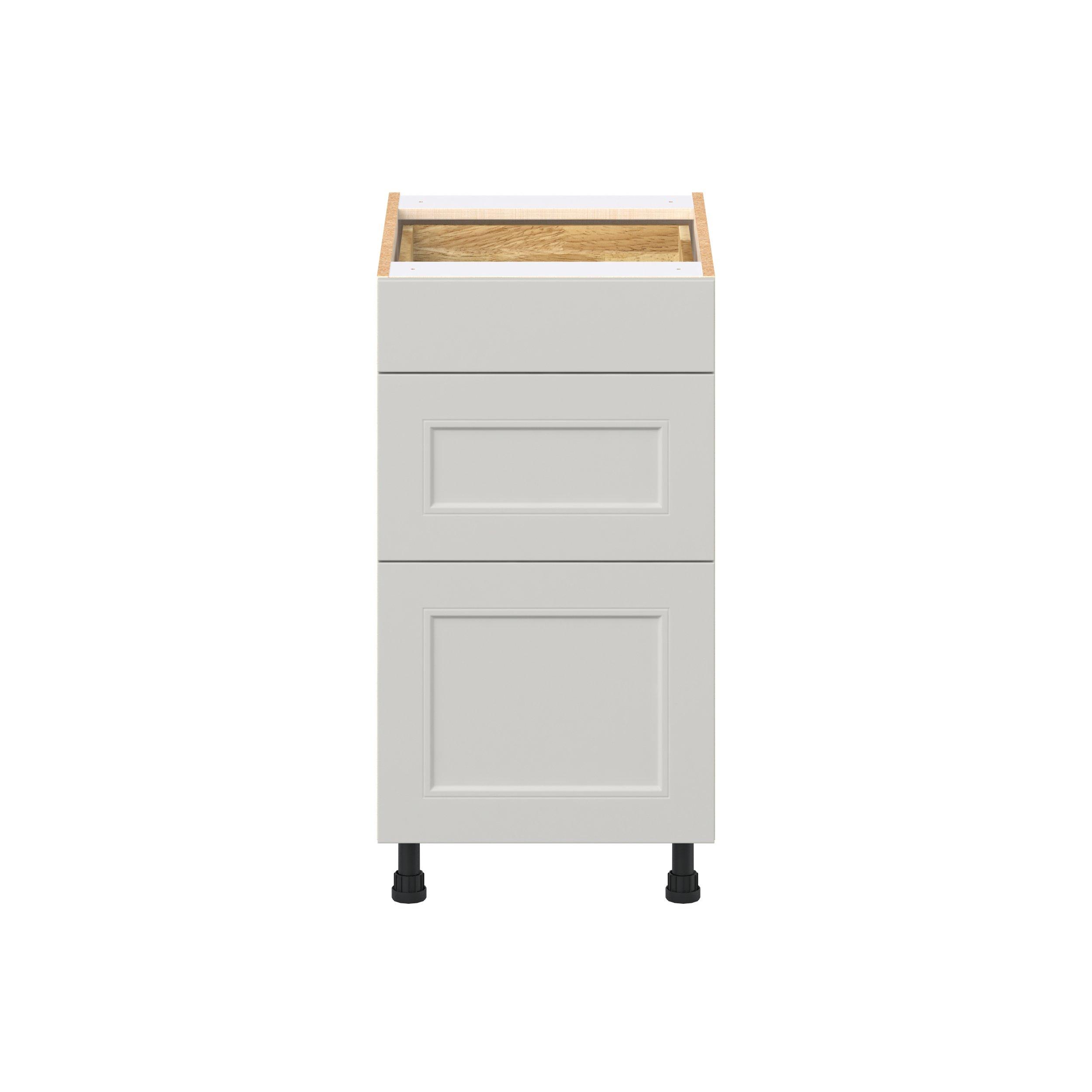 Lenox 18 in. Painted Light Gray Drawer Base Cabinet