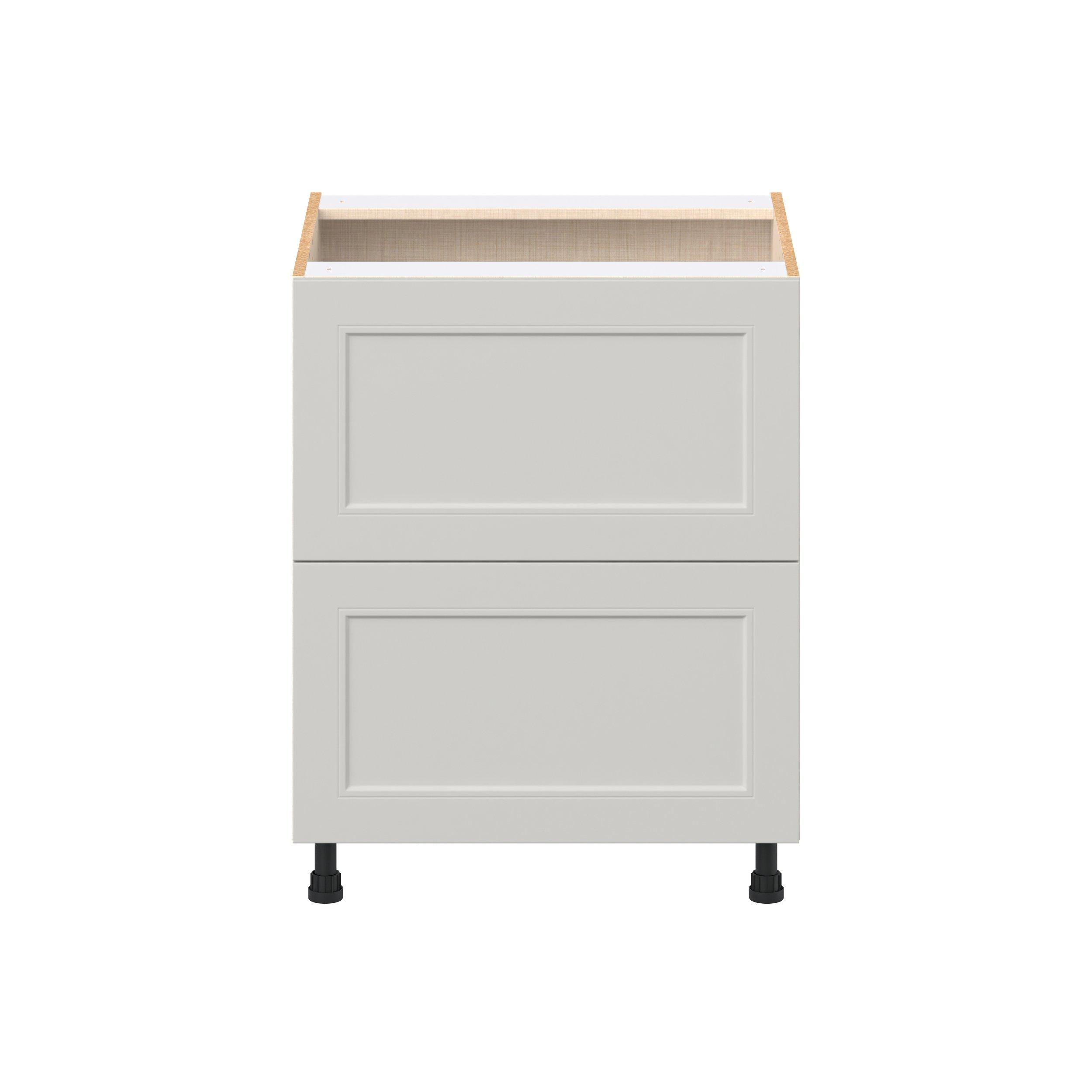 Lenox 27 in. Painted Light Gray Drawer Base Cabinet