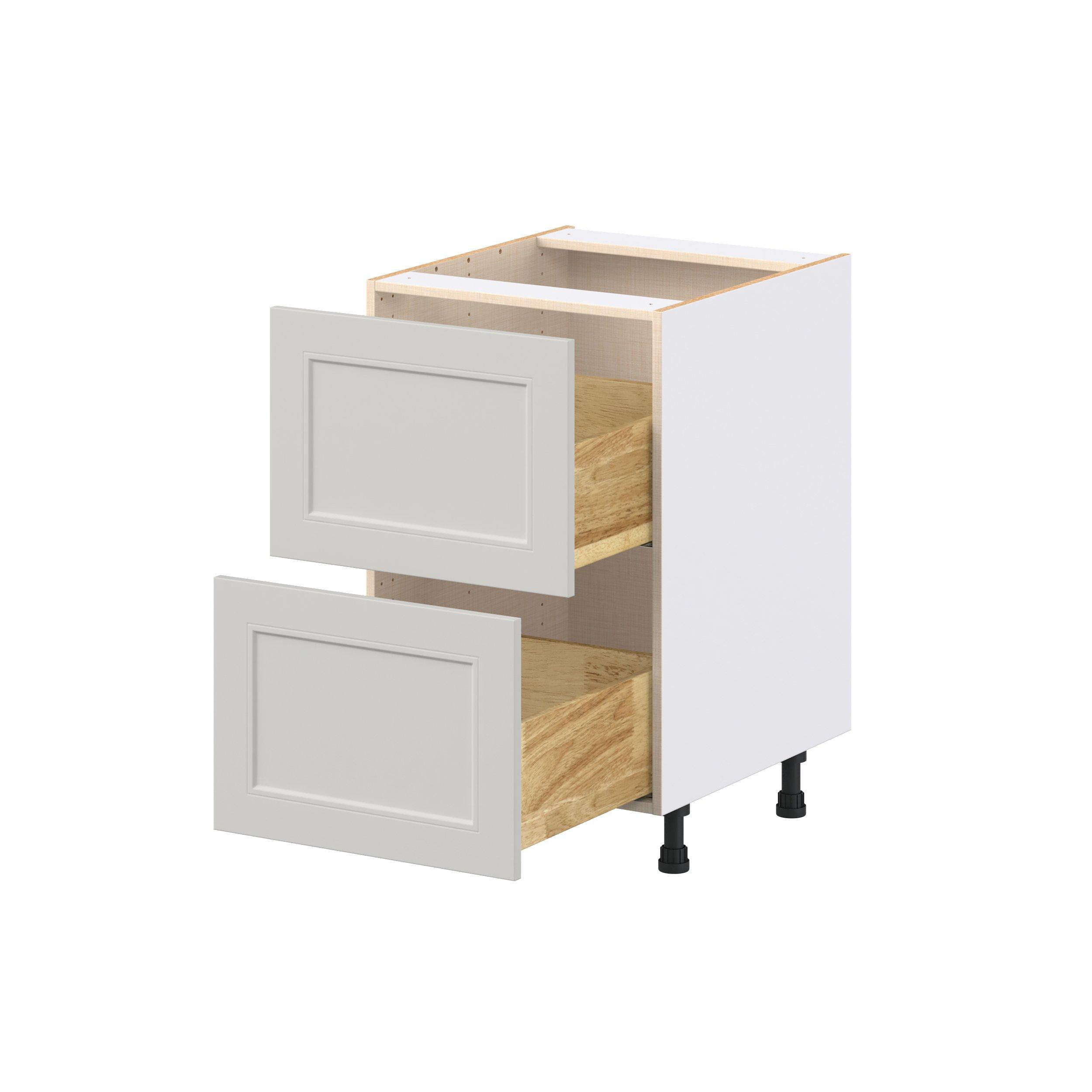 Lenox 21 in. Painted Light Gray Drawer Base Cabinet