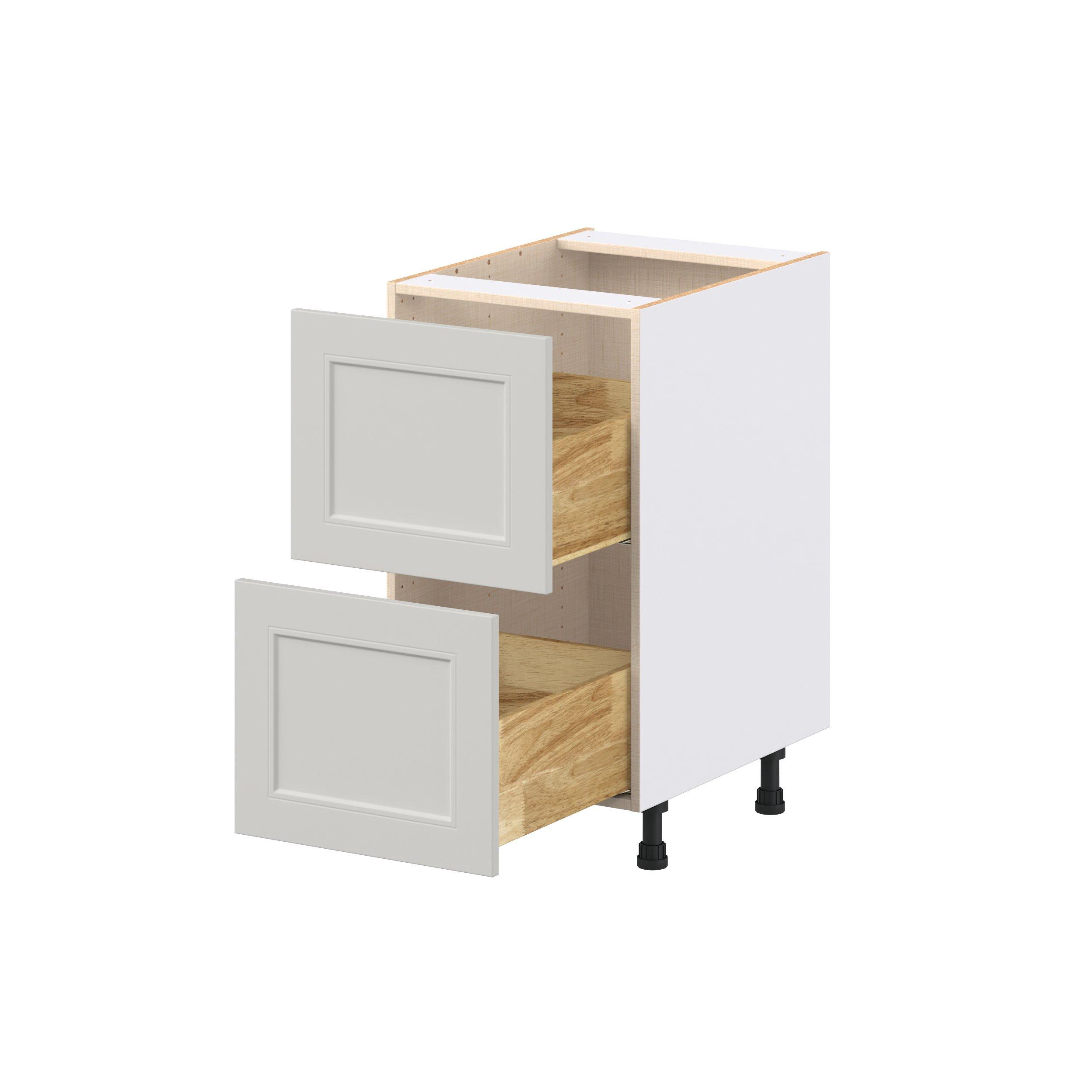 Lenox 18 in. Painted Light Gray Drawer Base Cabinet