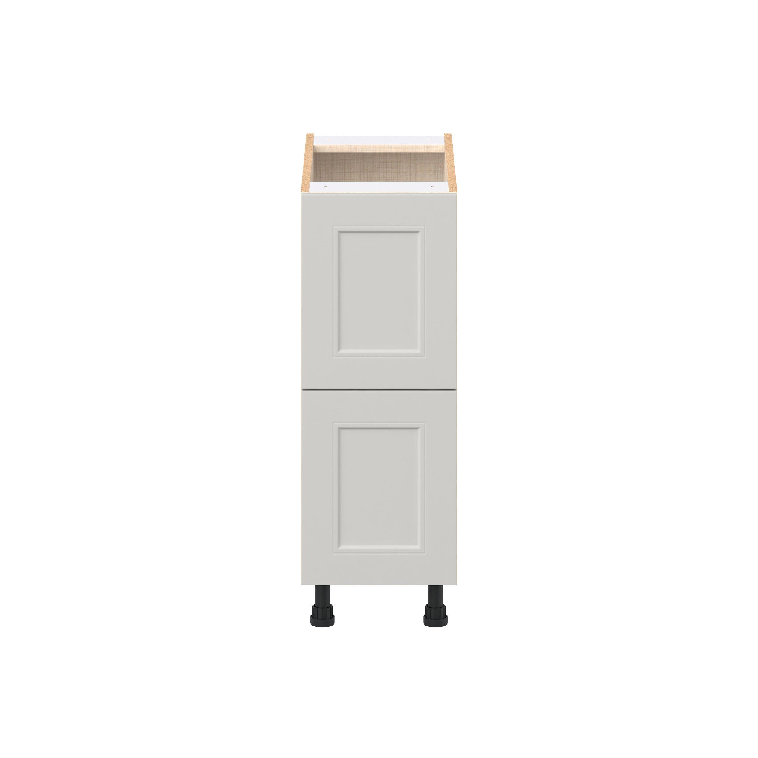 Lenox 12 in. Painted Light Gray Drawer Base Cabinet