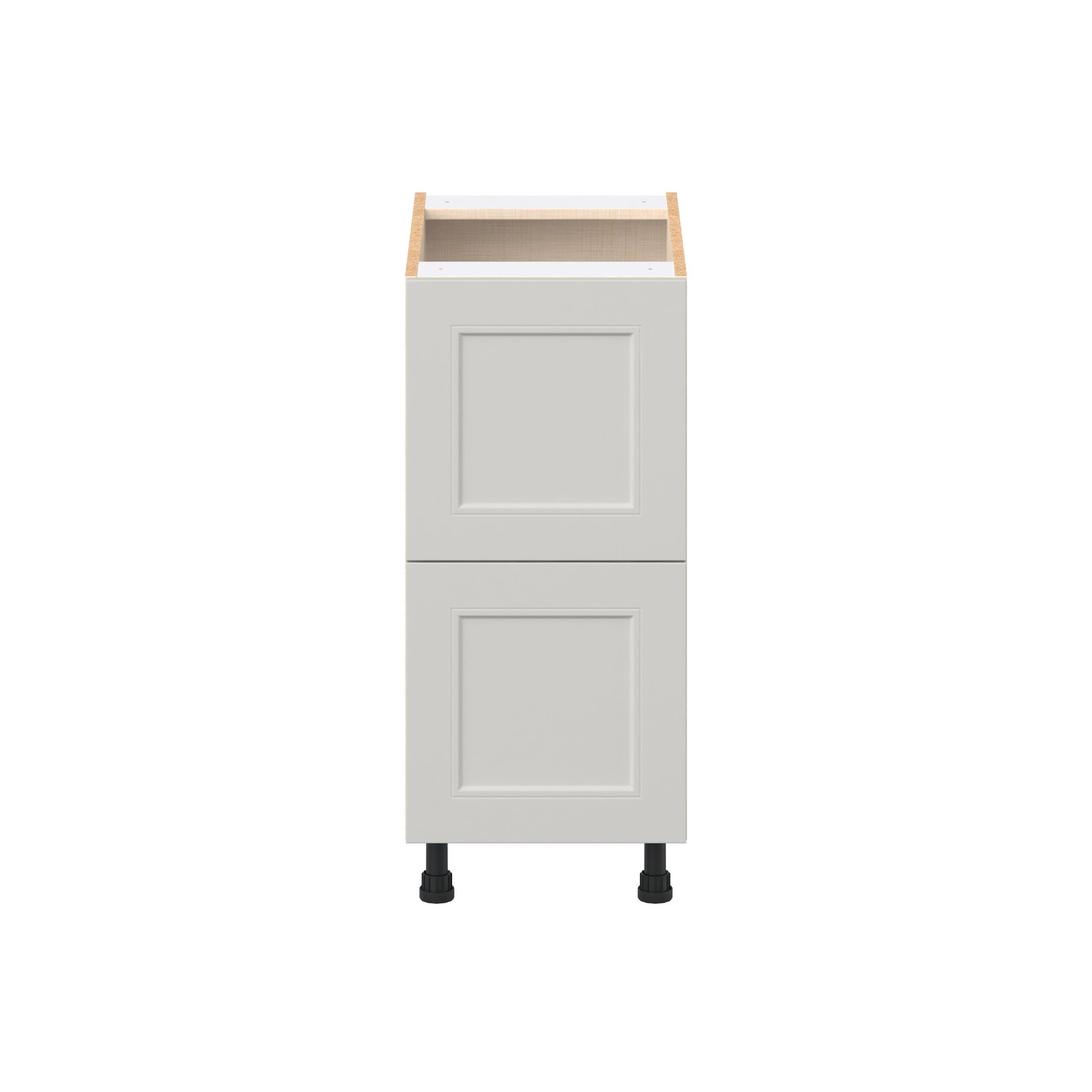 Lenox 15 in. Painted Light Gray Drawer Base Cabinet