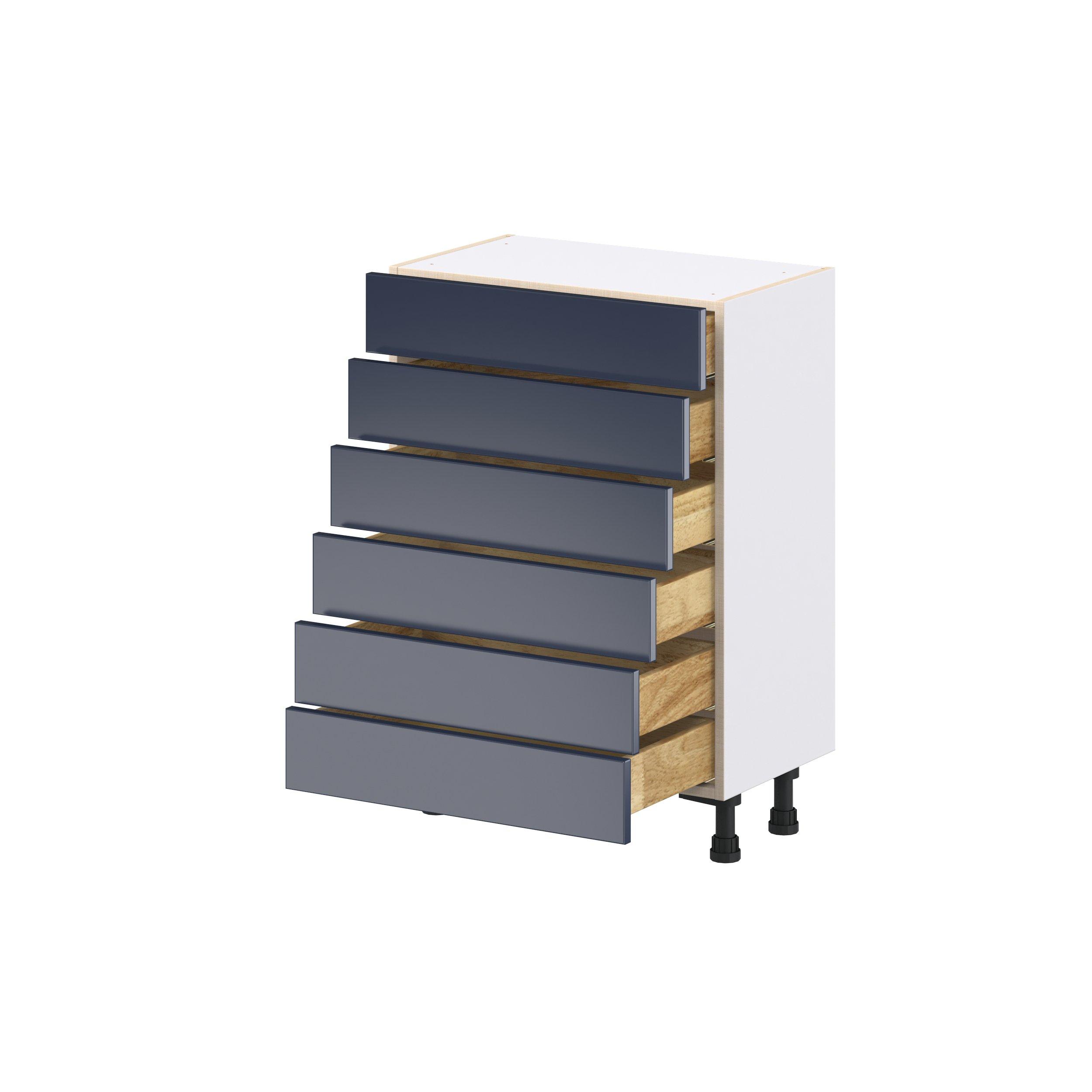 Peachtree 24 in. Painted Midnight Blue Shallow Base Cabinet