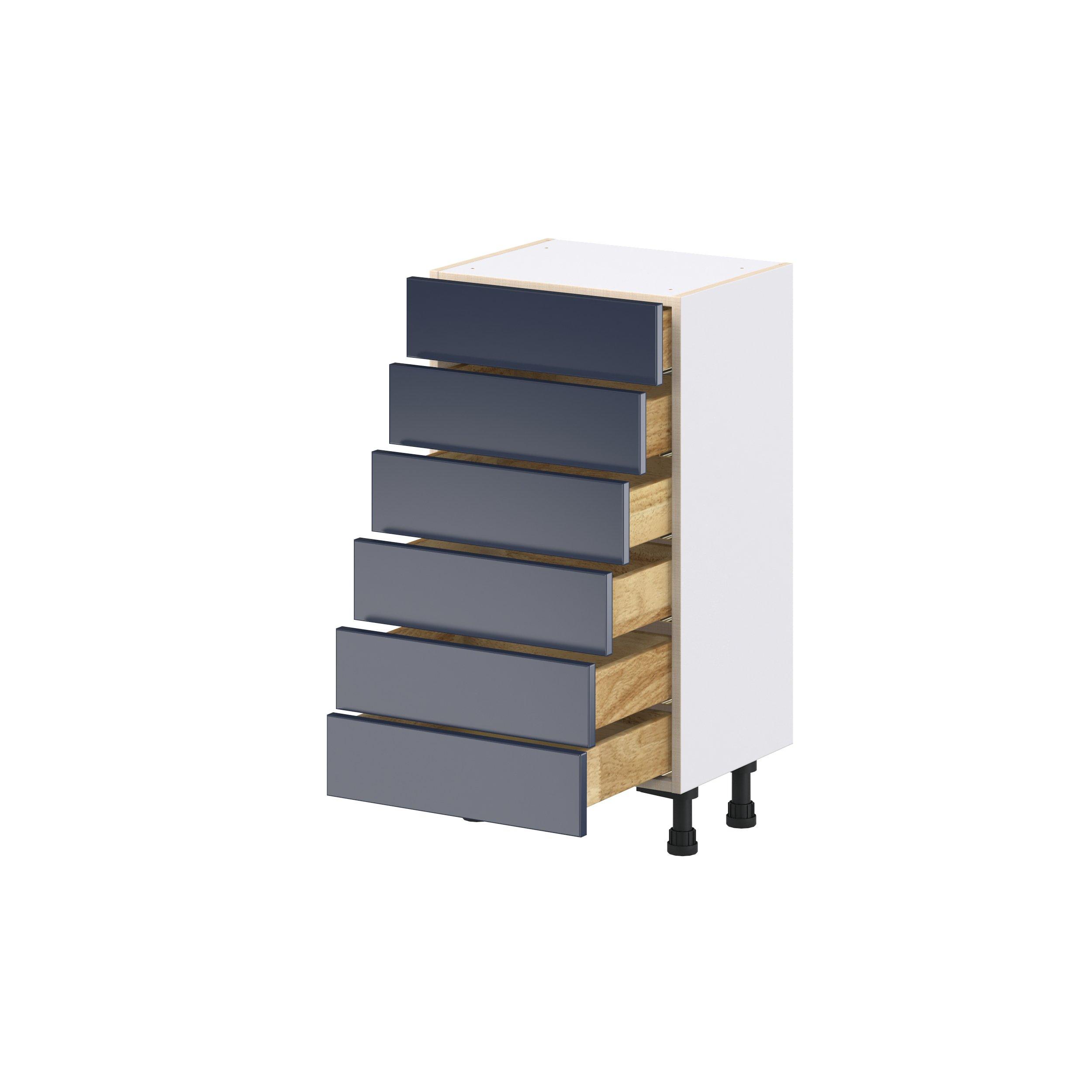Peachtree 18 in. Painted Midnight Blue Shallow Base Cabinet