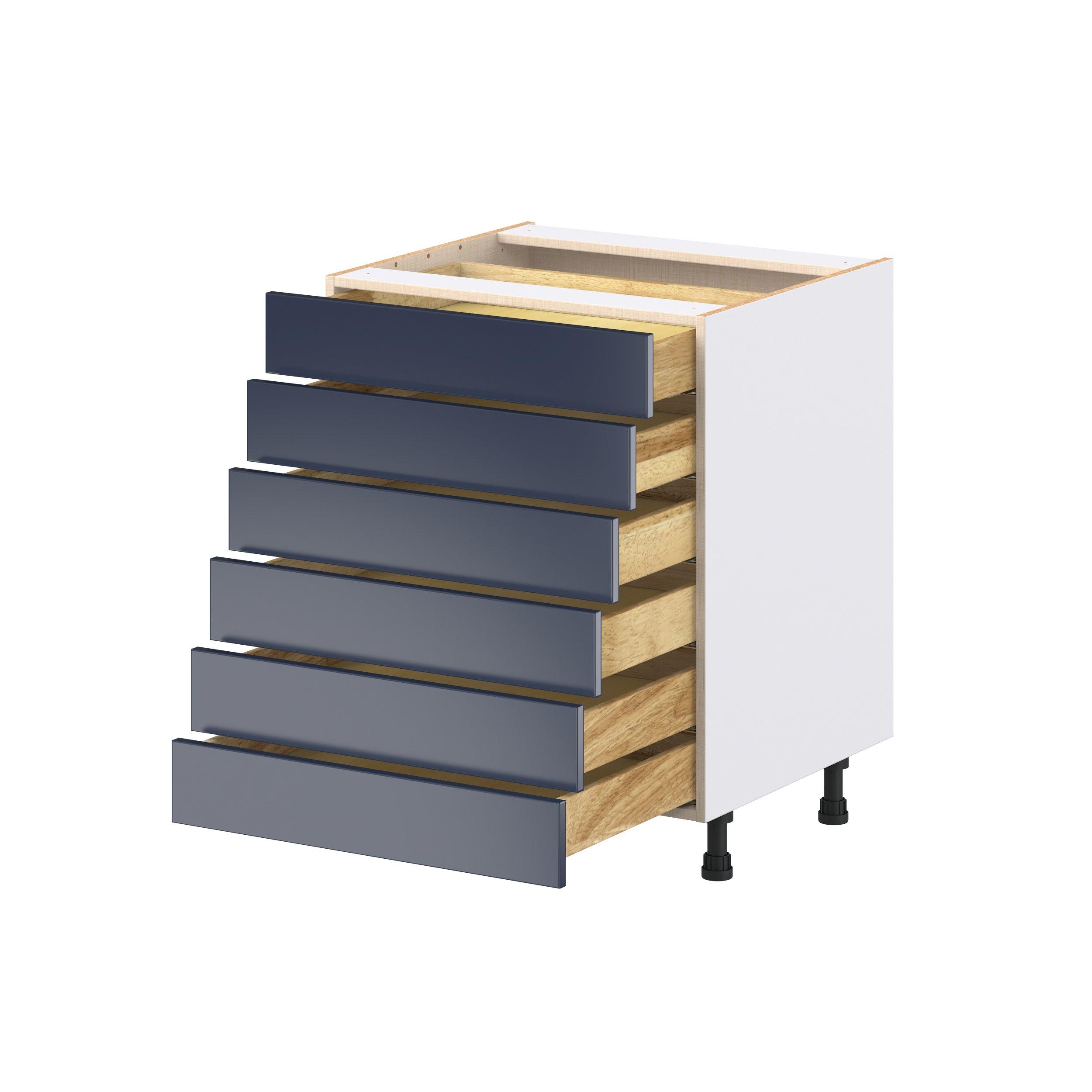 Peachtree 27 in. Painted Midnight Blue Drawer Base Cabinet