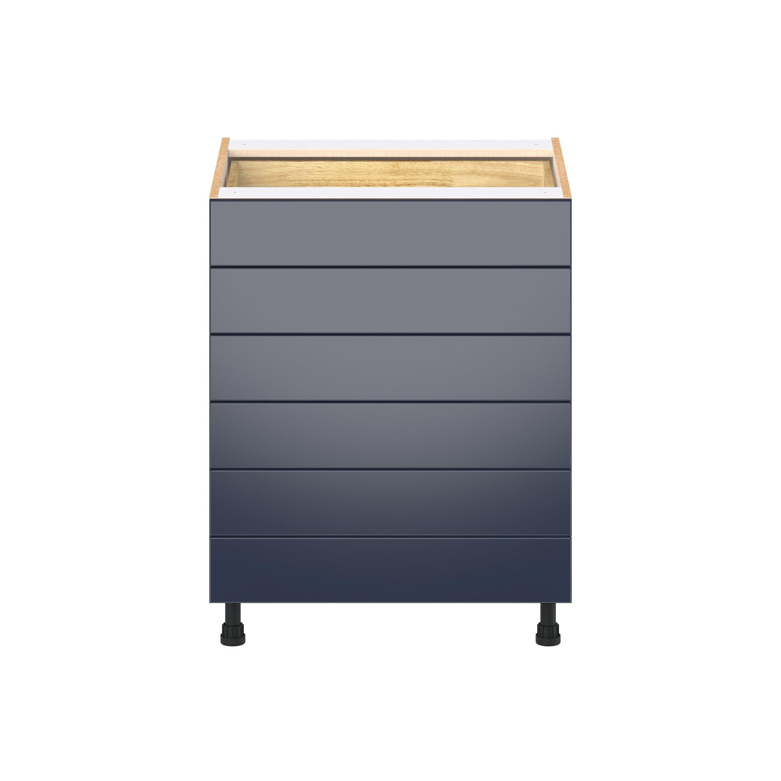 Peachtree 27 in. Painted Midnight Blue Drawer Base Cabinet
