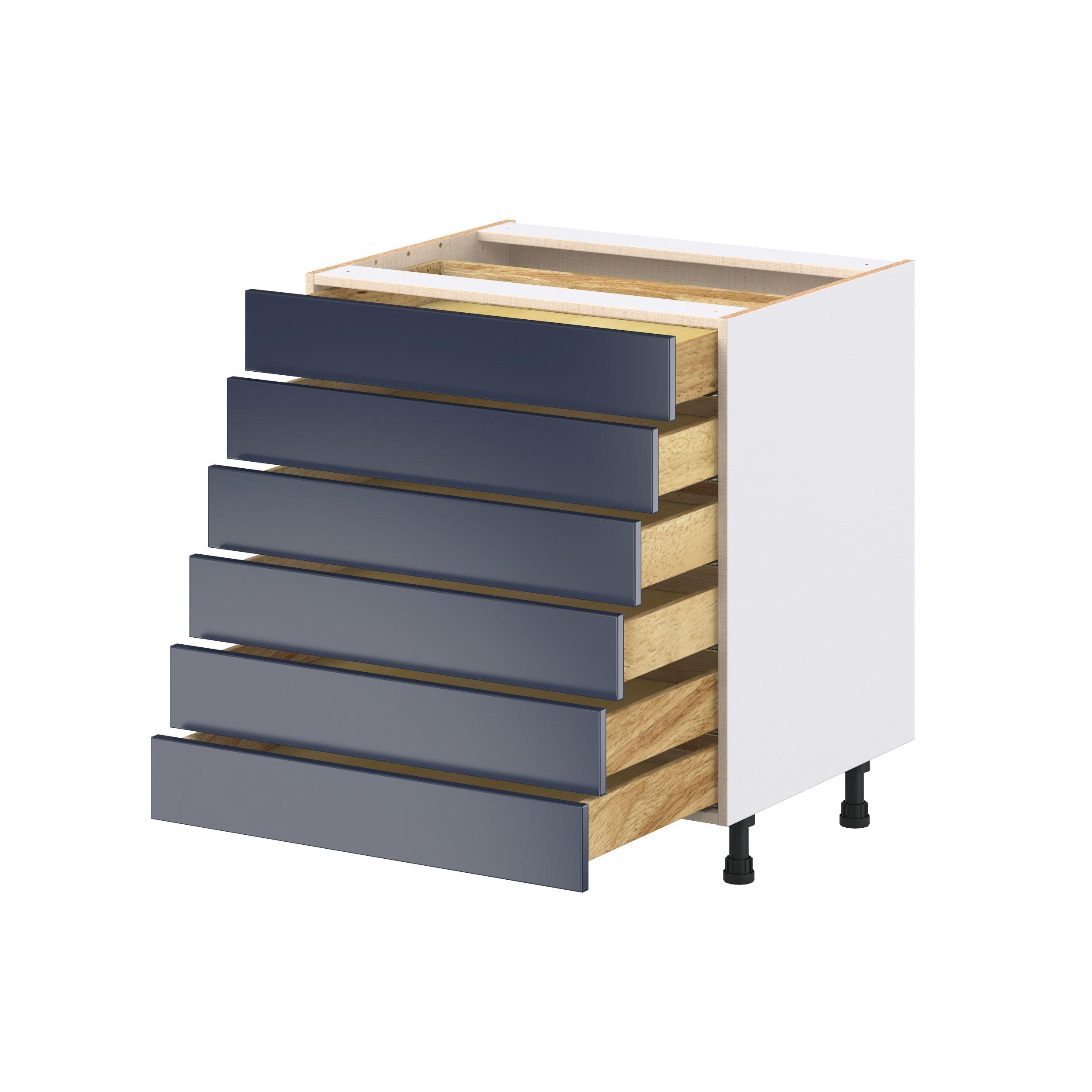 Peachtree 30 in. Painted Midnight Blue Drawer Base Cabinet
